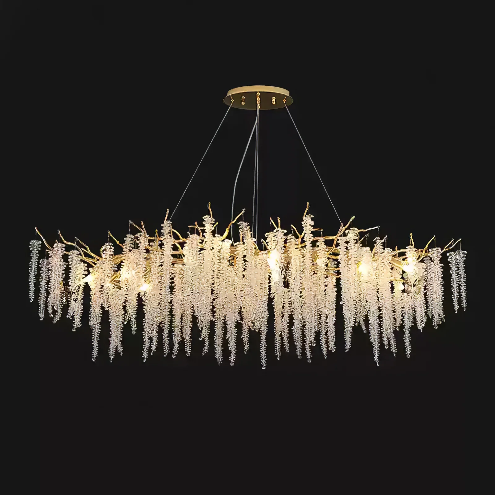 Wisteria Flower Crystal Chandelier - Image 35