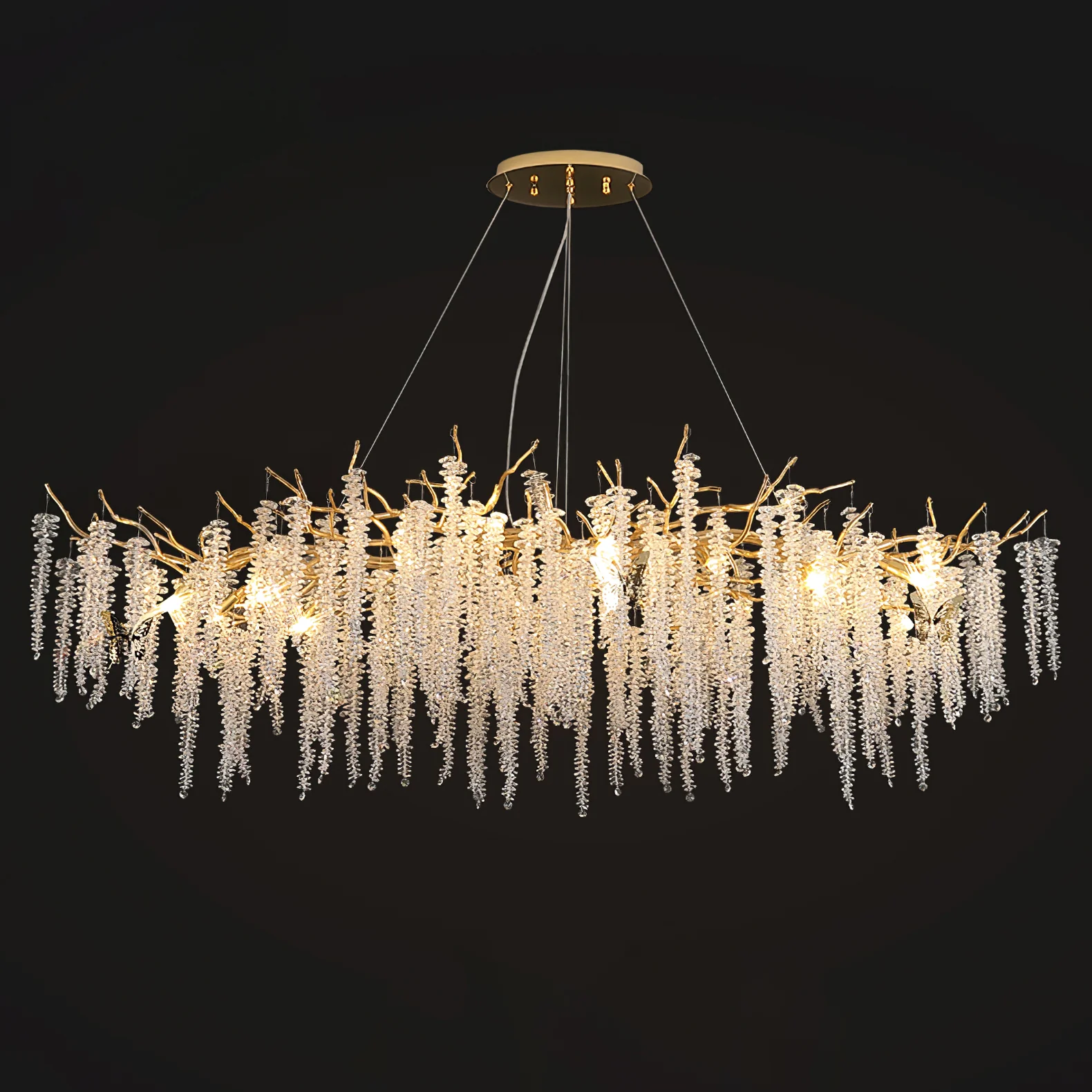 Wisteria Flower Crystal Chandelier - Image 37