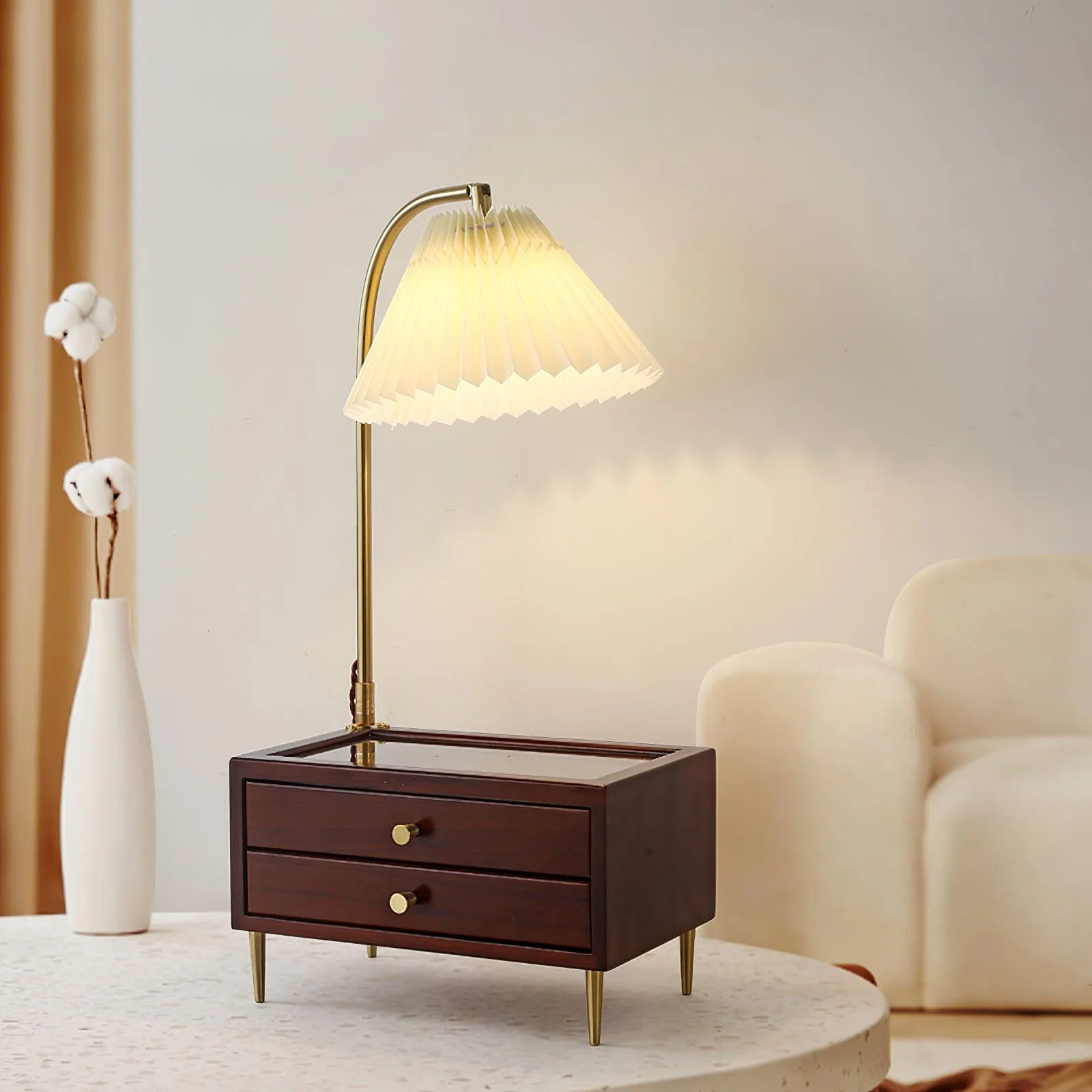Wood Drawer Table Lamp - Image 3