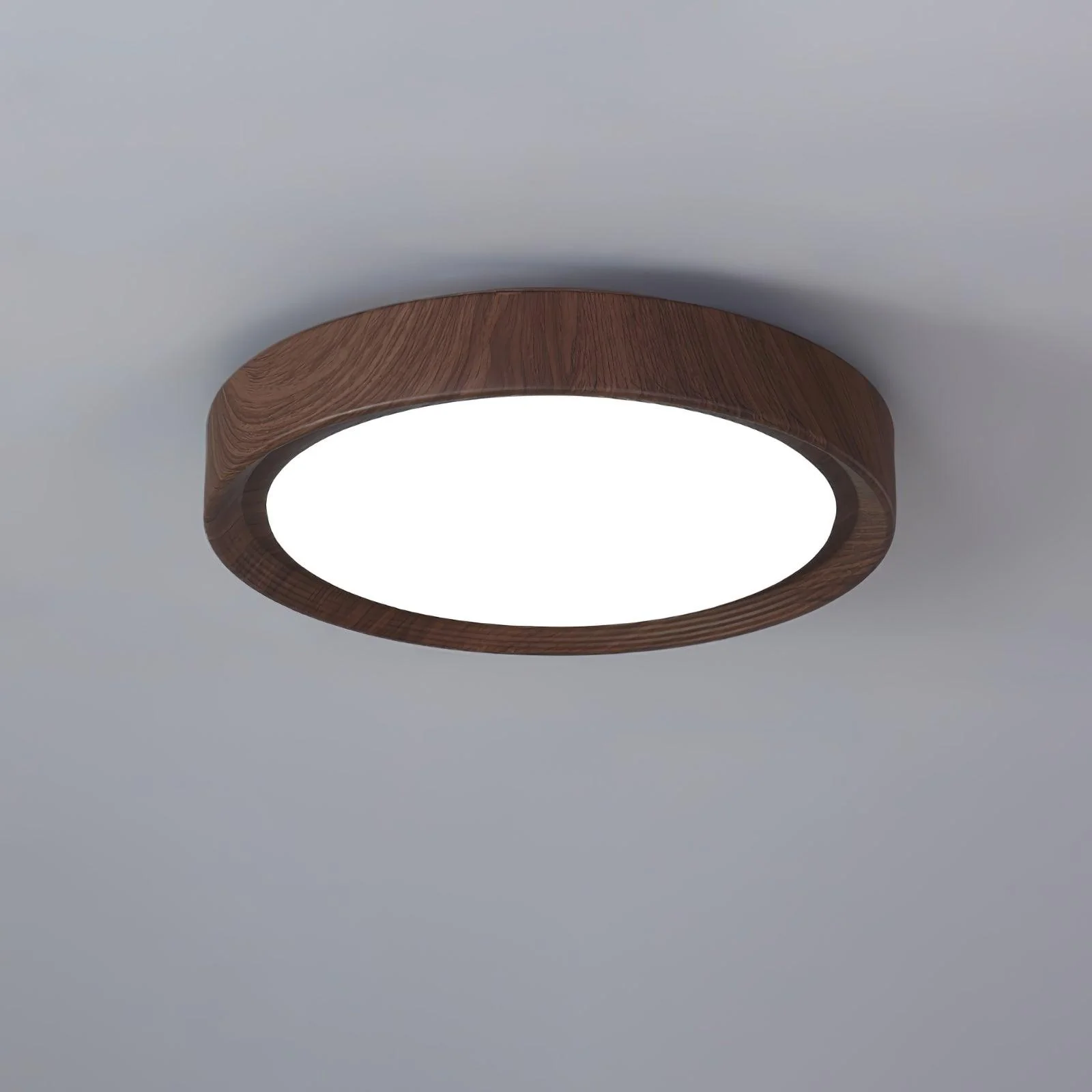 Wood Grain Round Ceiling Lamp - Image 41