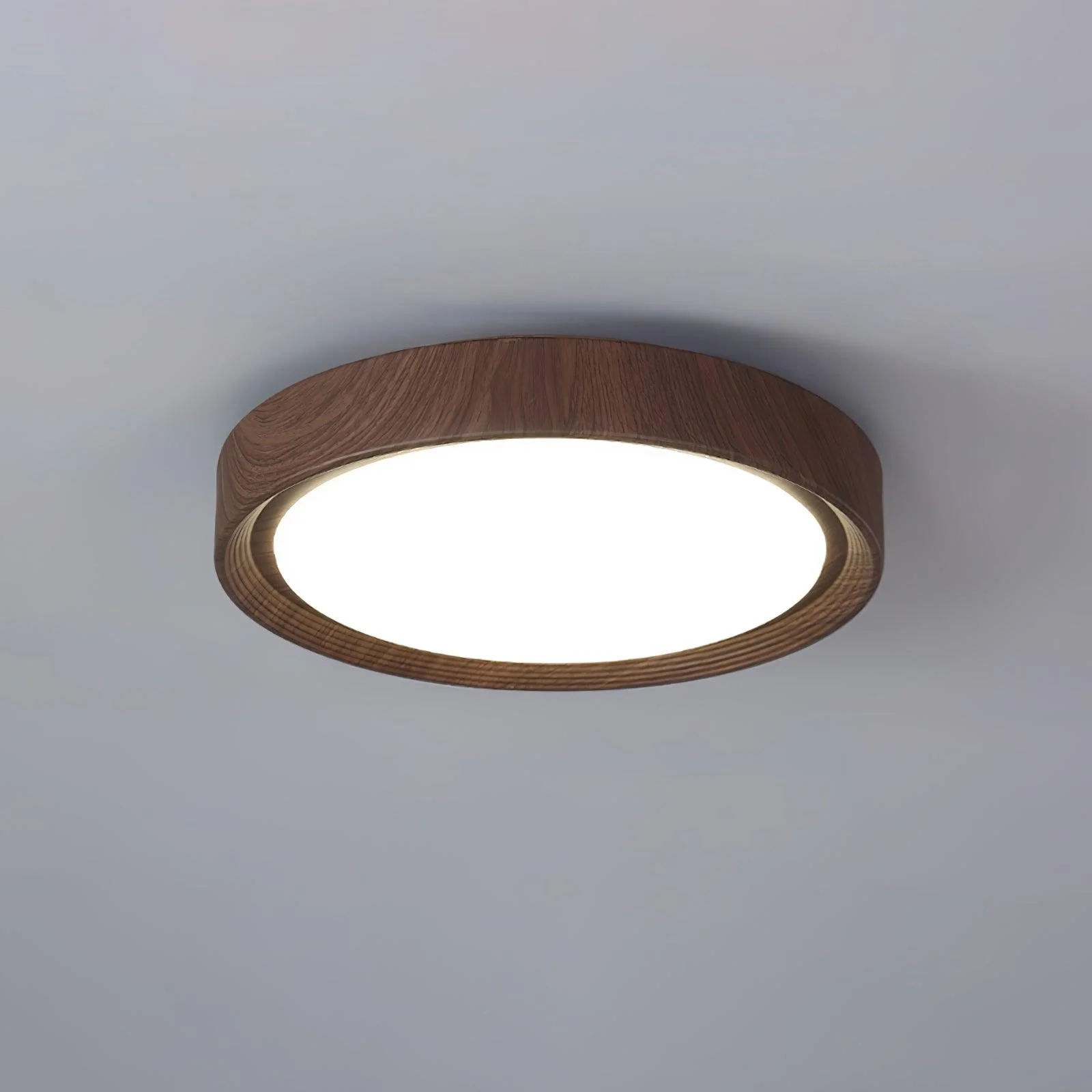 Wood Grain Round Ceiling Lamp - Image 42