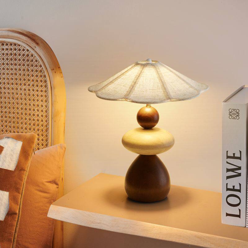 Wood Pebble Table Lamp - Image 5