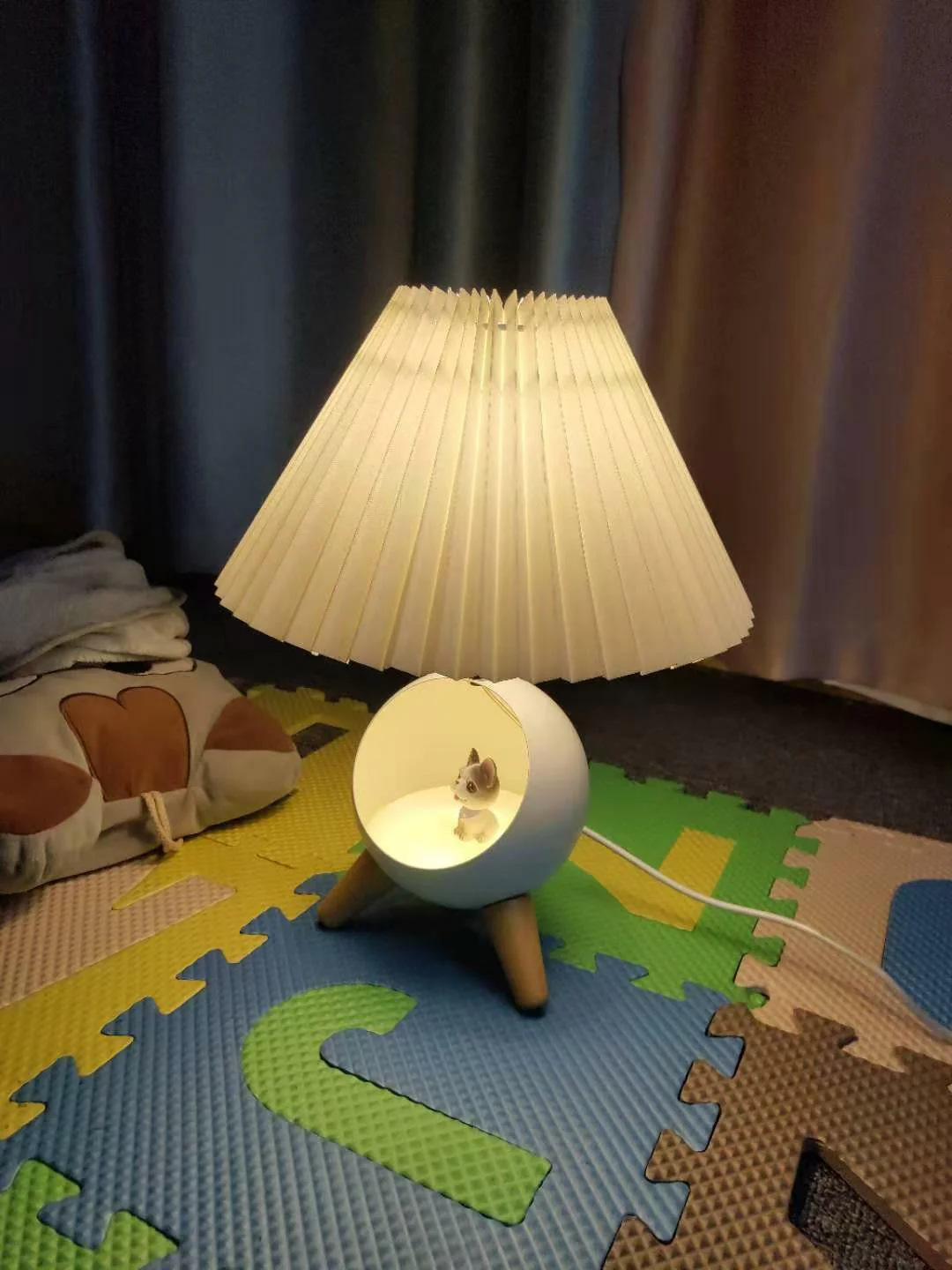 Wood Small Table Lamp - Image 16