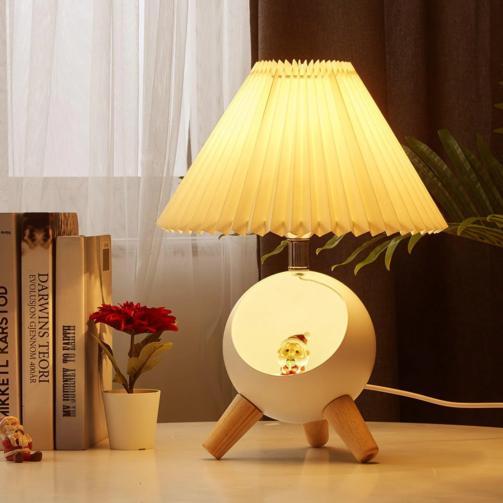 Wood Small Table Lamp - Image 6