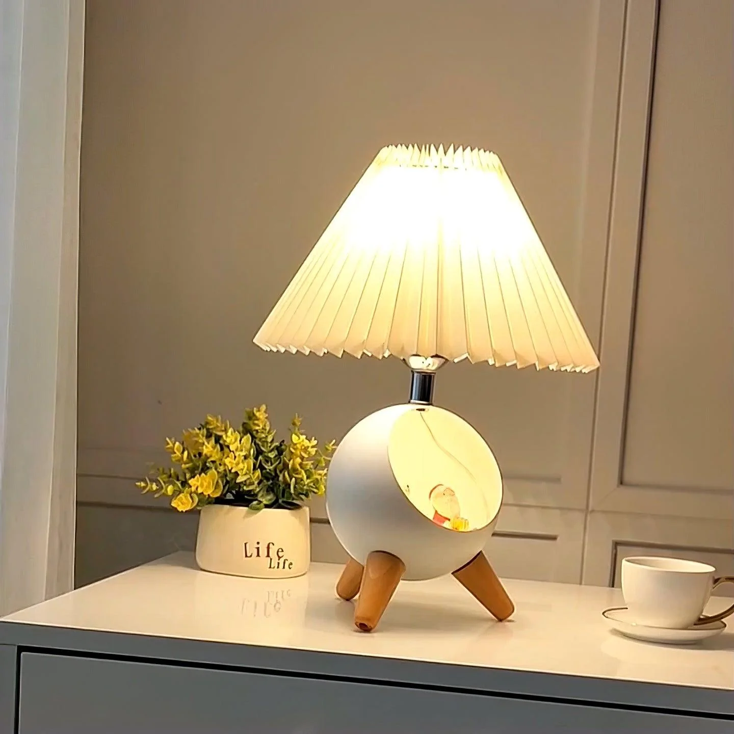Wood Small Table Lamp - Image 7