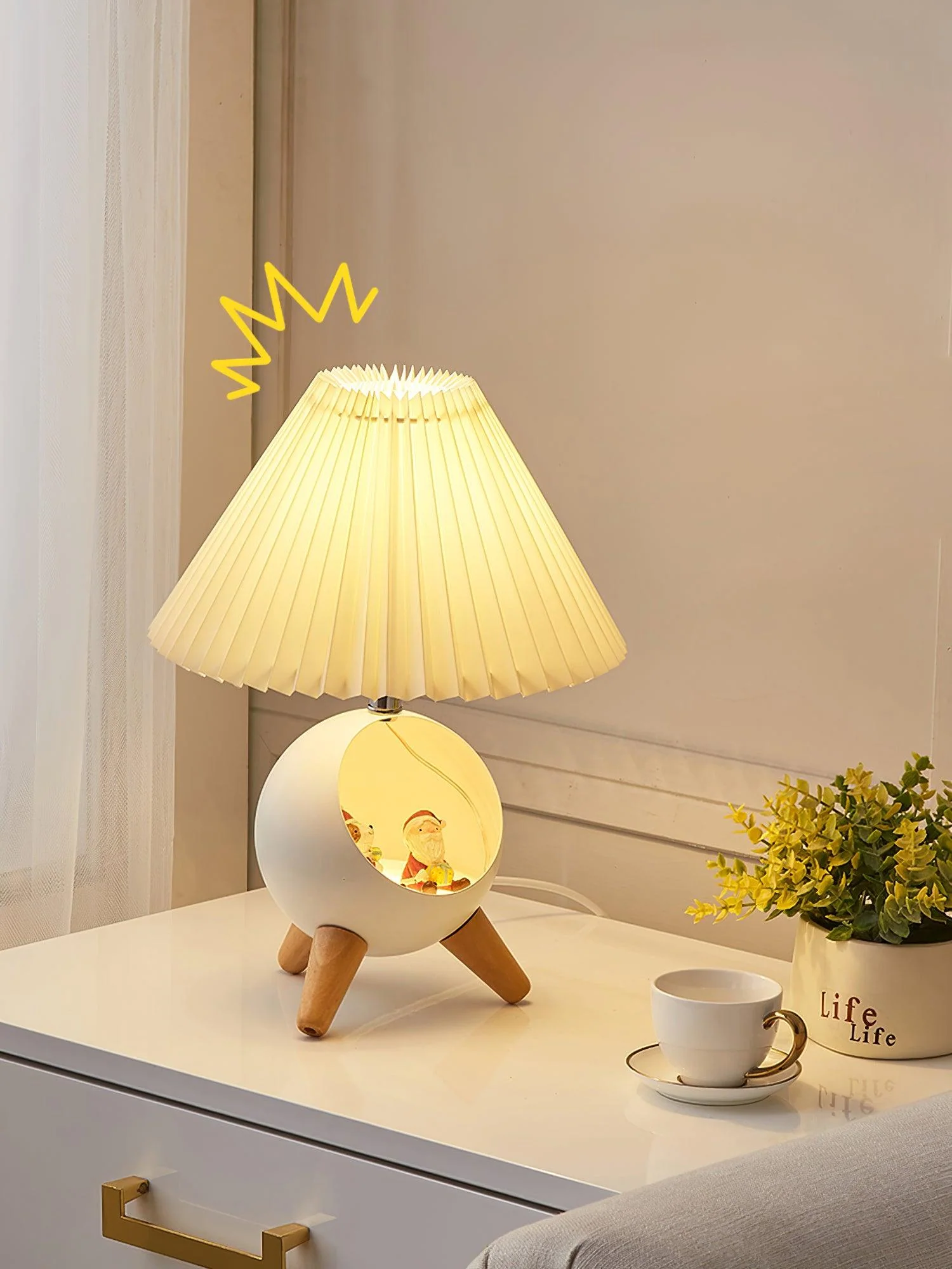 Wood Small Table Lamp - Image 8