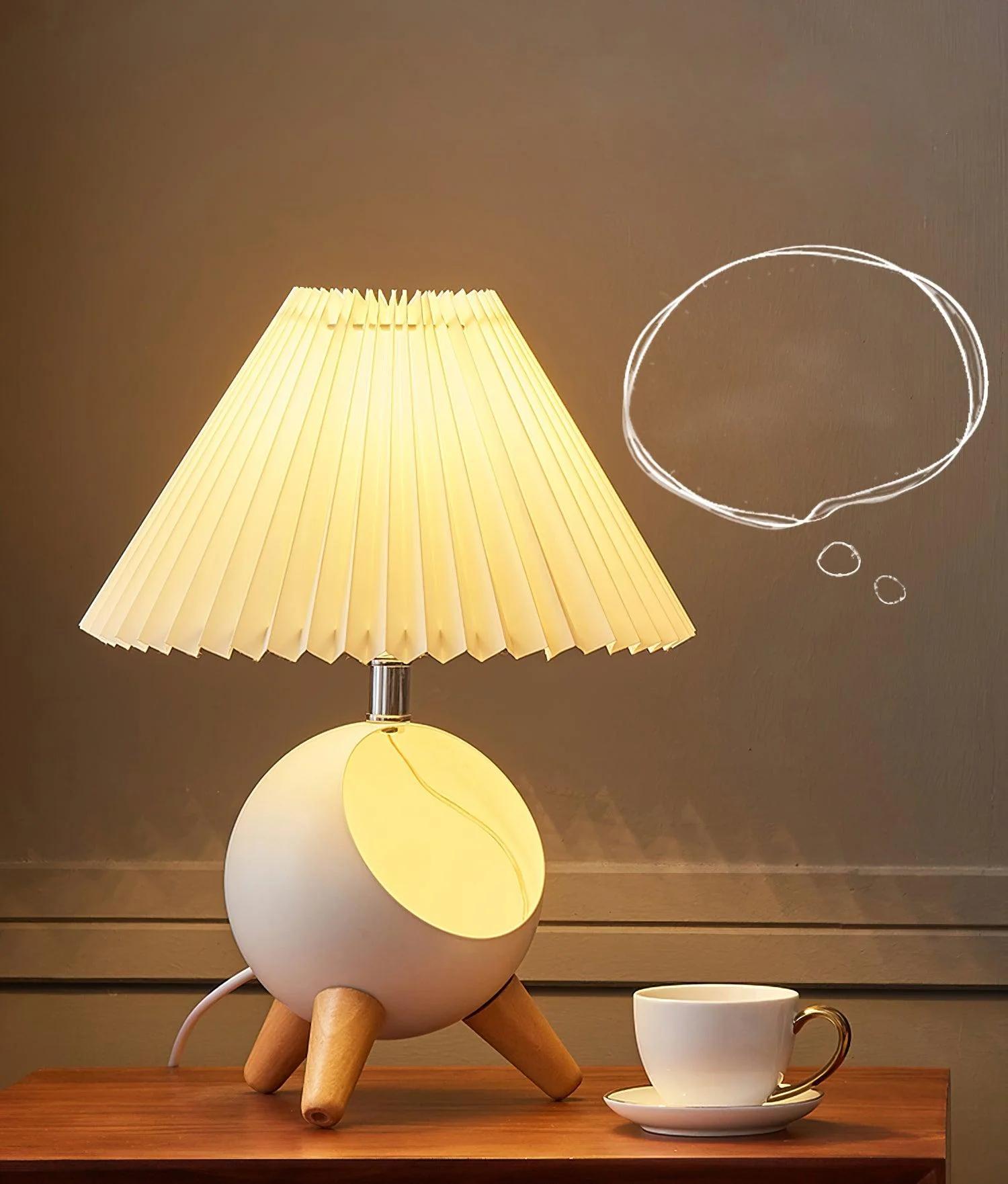 Wood Small Table Lamp - Image 9