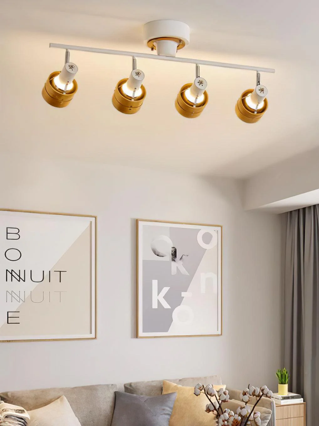 Wooden Adjustable Spot Ceiling Lamp - Image 20
