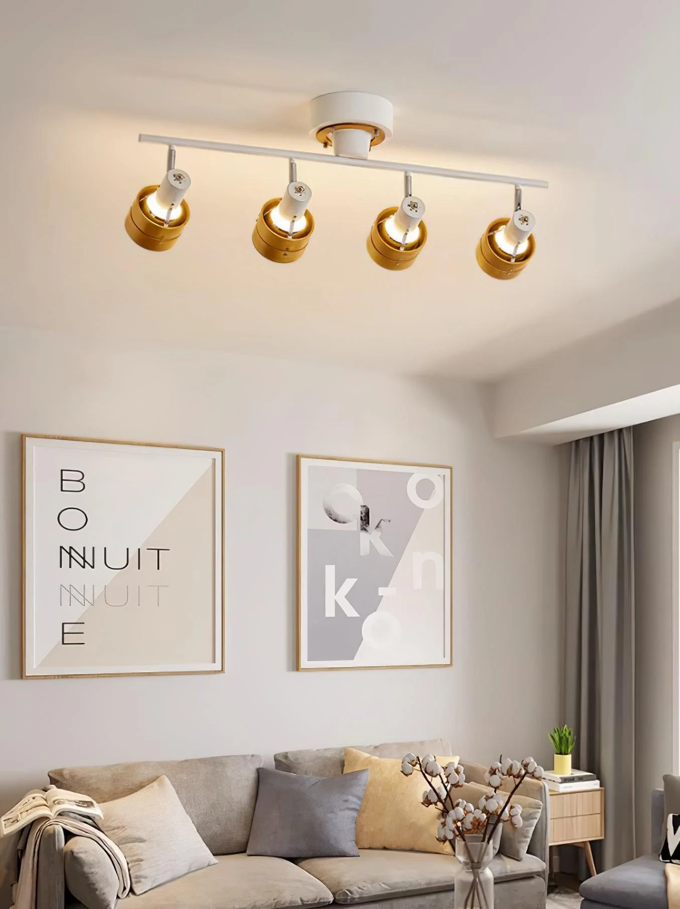 Wooden Adjustable Spot Ceiling Lamp - Image 34