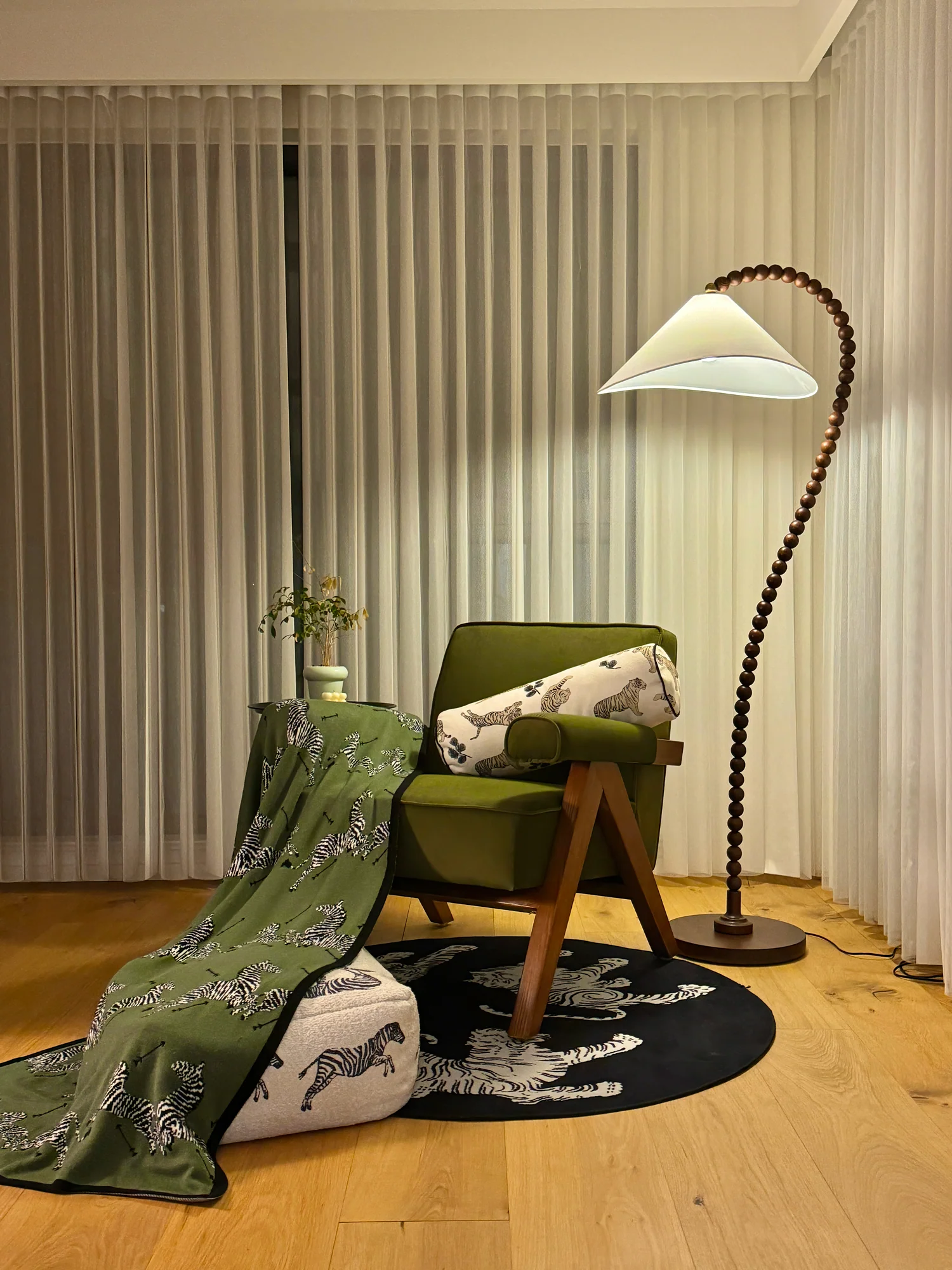 Wooden Bead Floor Lamp - Image 11