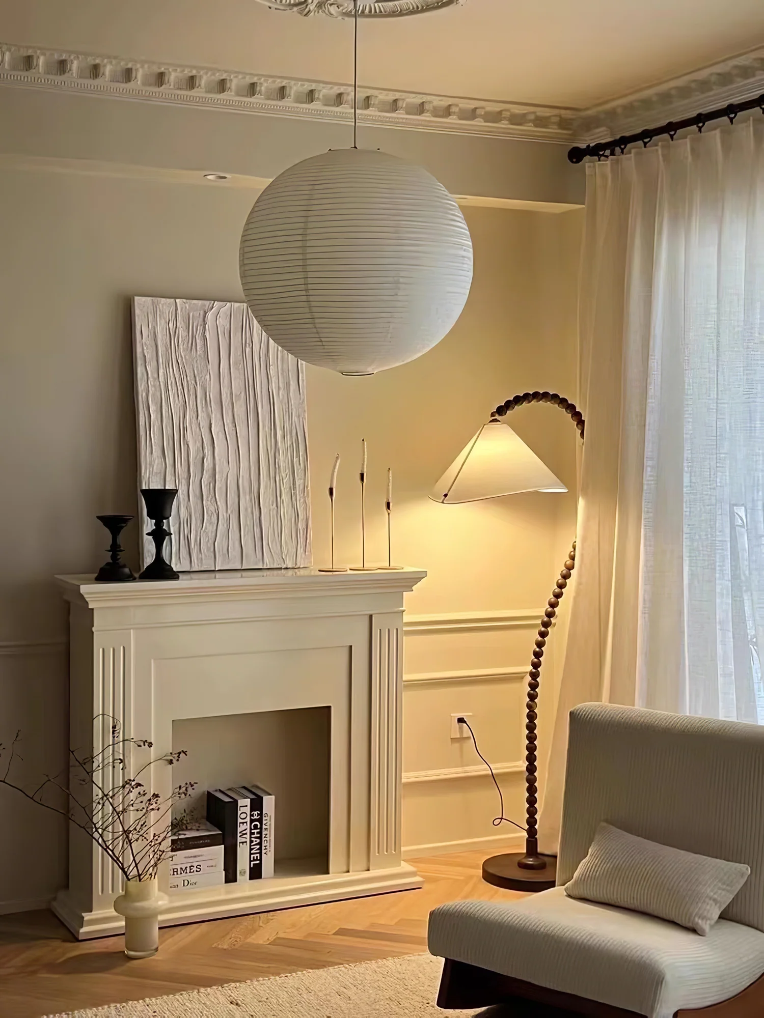Wooden Bead Floor Lamp - Image 21