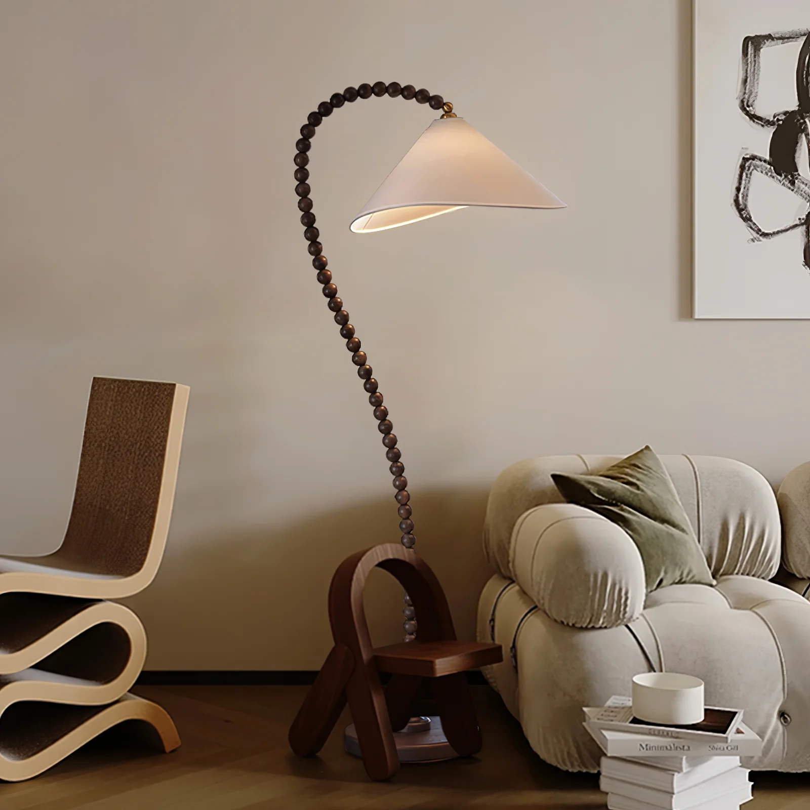 Wooden Bead Floor Lamp - Image 36