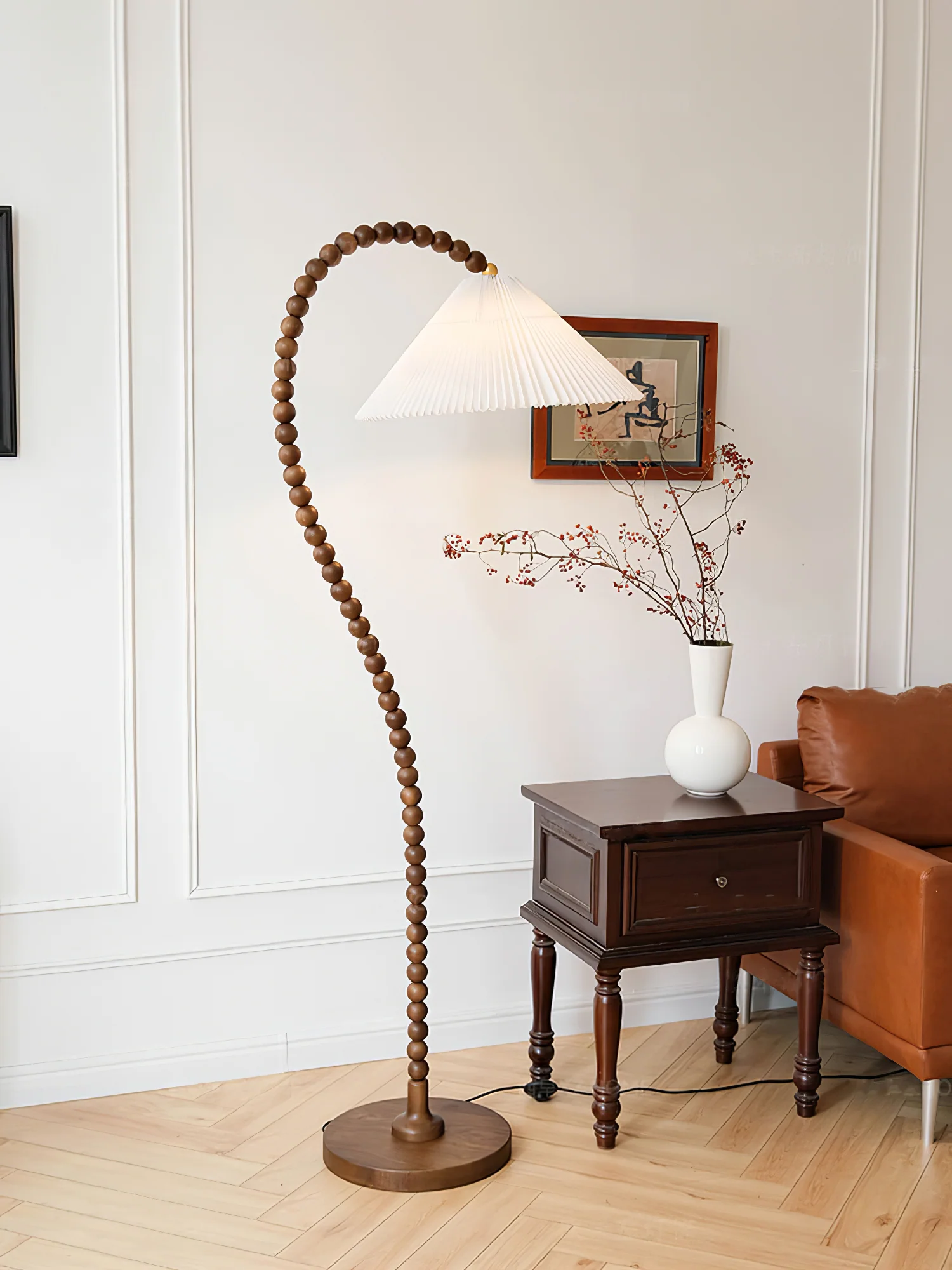 Wooden Bead Floor Lamp - Image 37