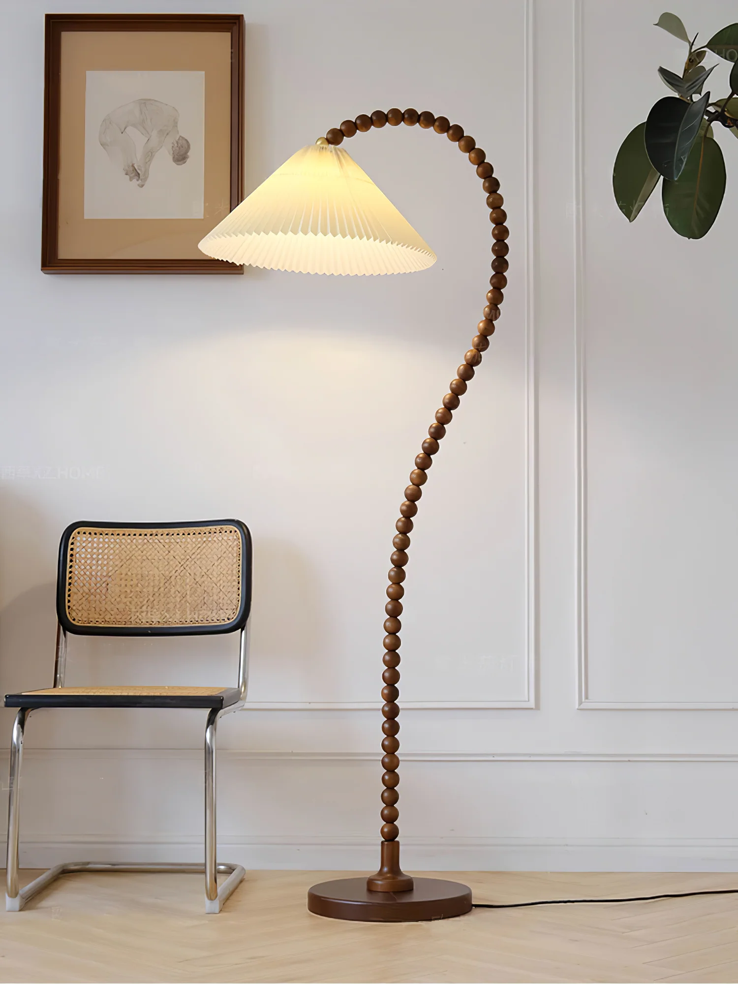 Wooden Bead Floor Lamp - Image 38