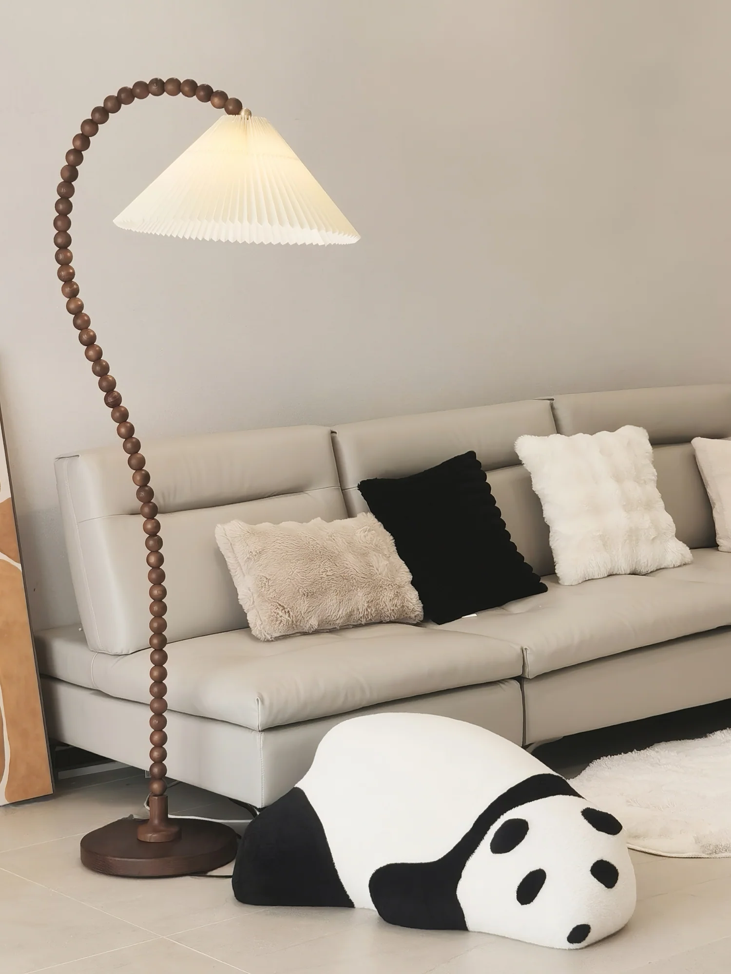 Wooden Bead Floor Lamp - Image 40