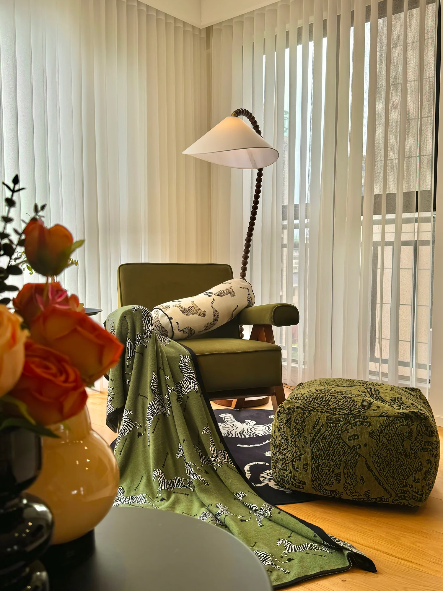 Wooden Bead Floor Lamp - Image 57