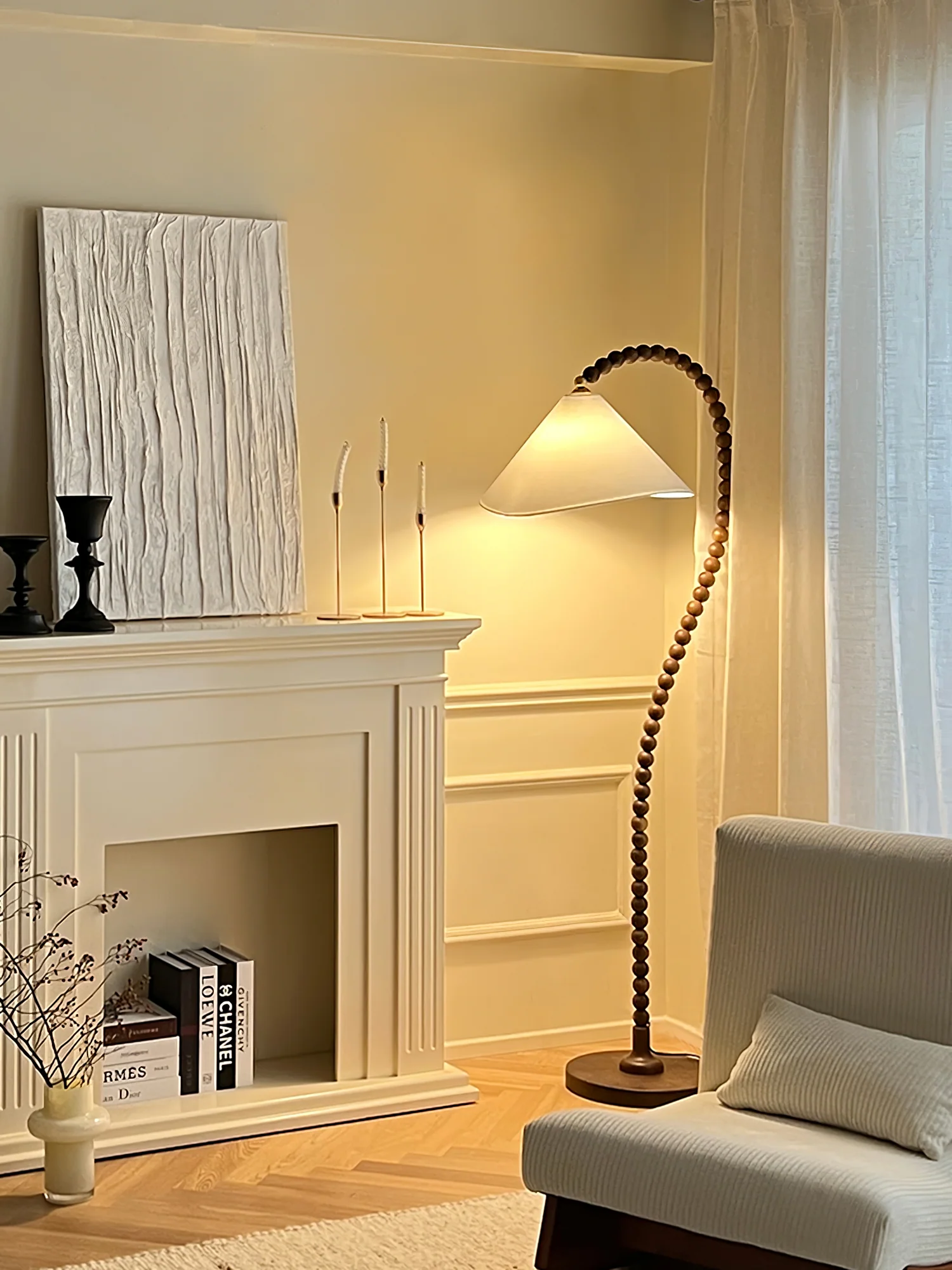 Wooden Bead Floor Lamp - Image 6