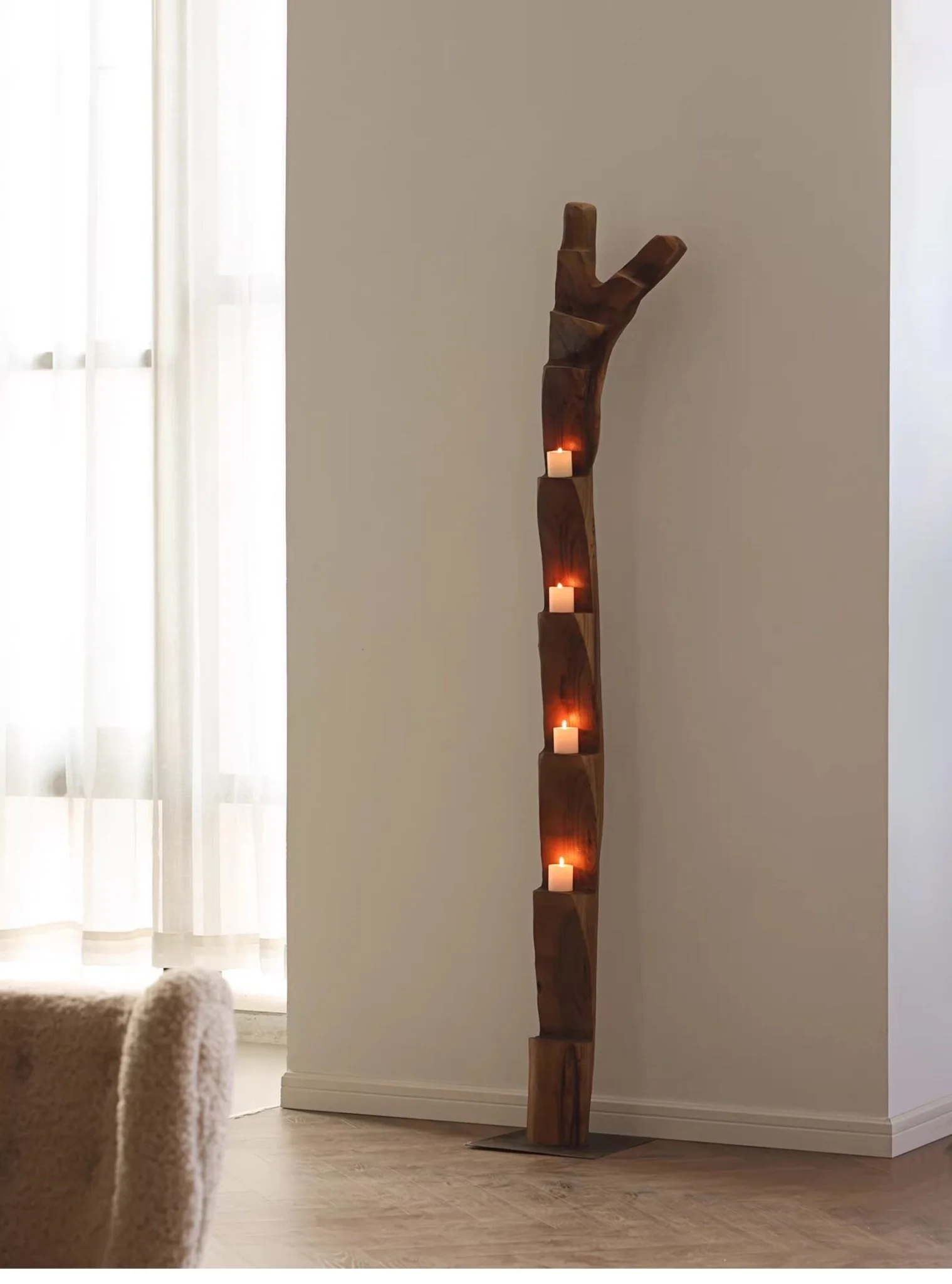 Wooden Branch Candle Tower - Image 13