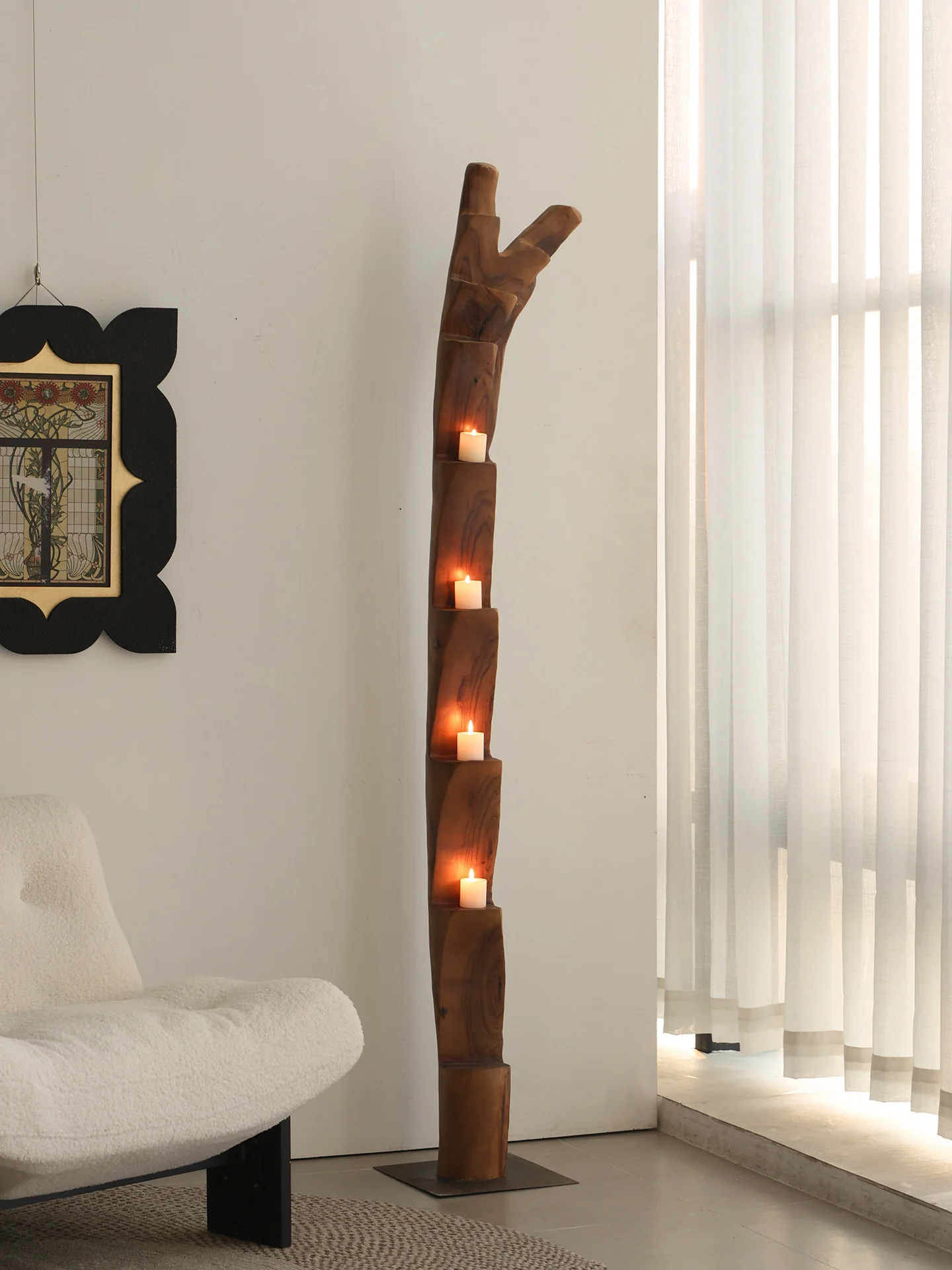 Wooden Branch Candle Tower - Image 15