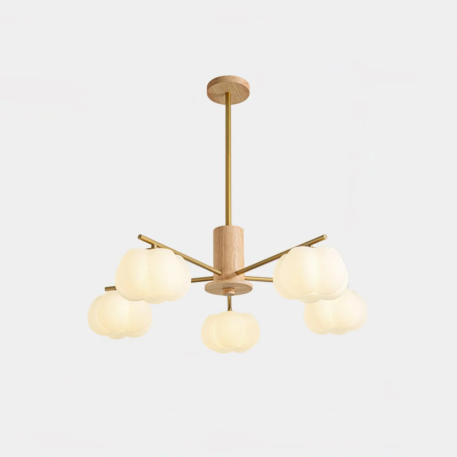 Wooden Cotton Balls Chandelier - Image 32