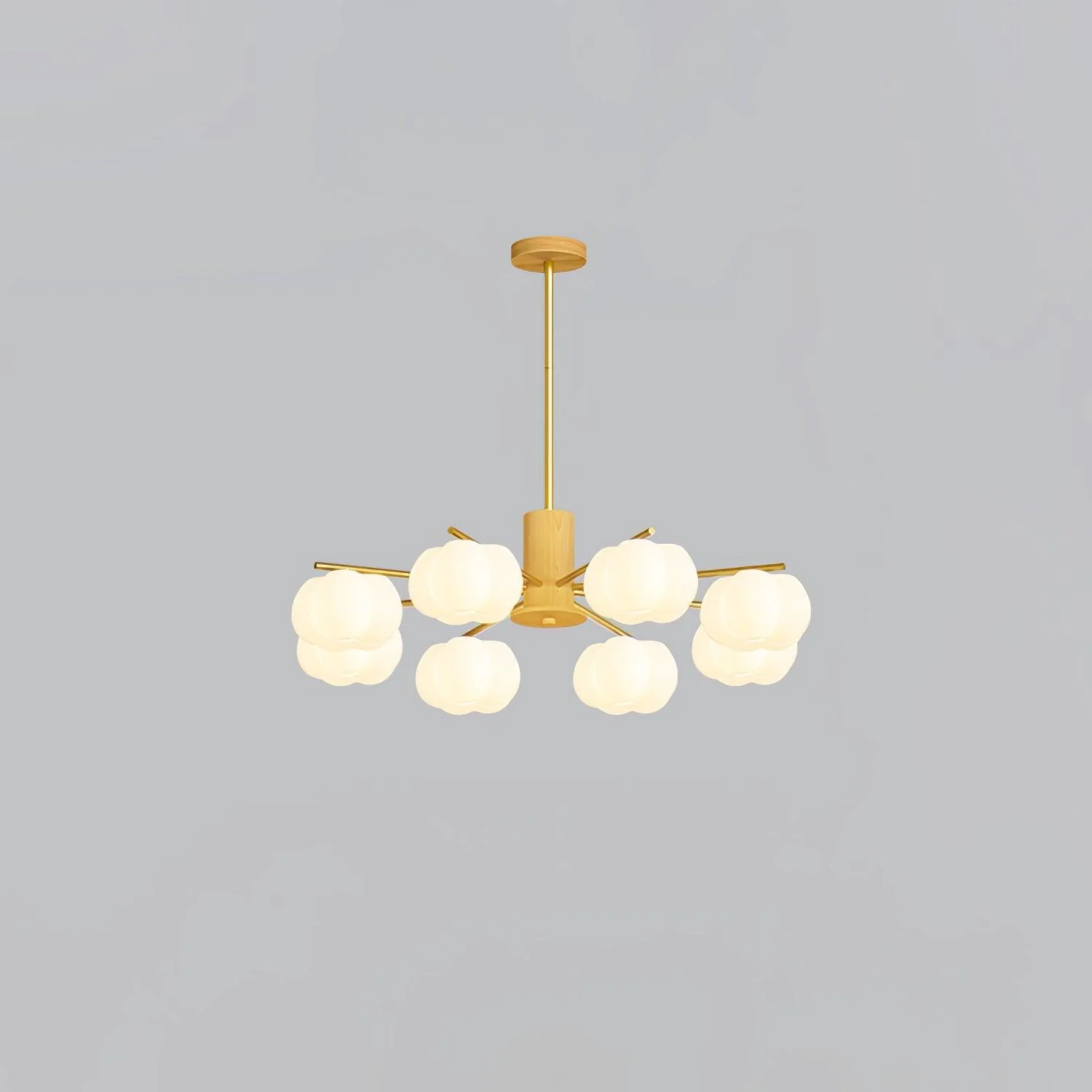 Wooden Cotton Balls Chandelier - Image 8