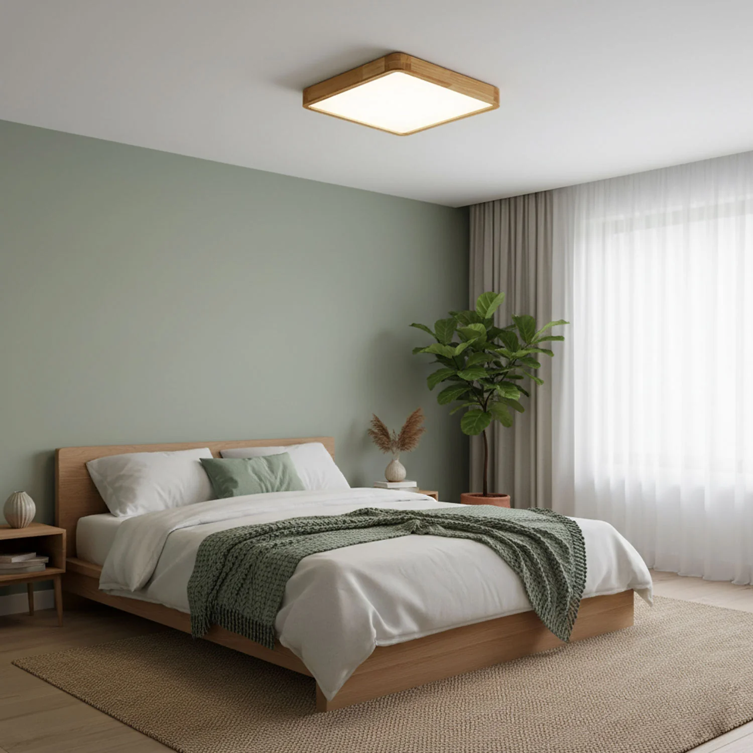 Wooden Geometric Ceiling Light - Image 10