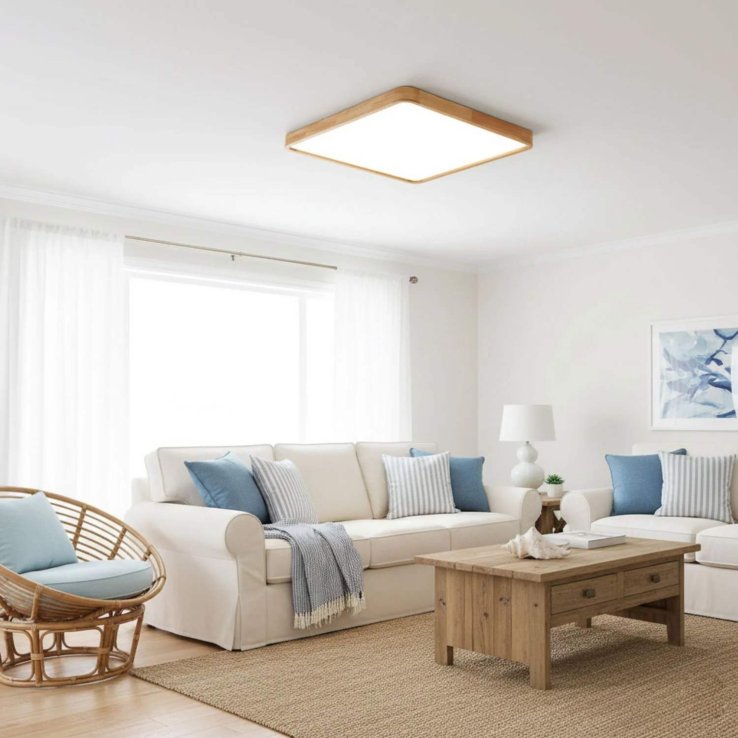 Wooden Geometric Ceiling Light - Image 11