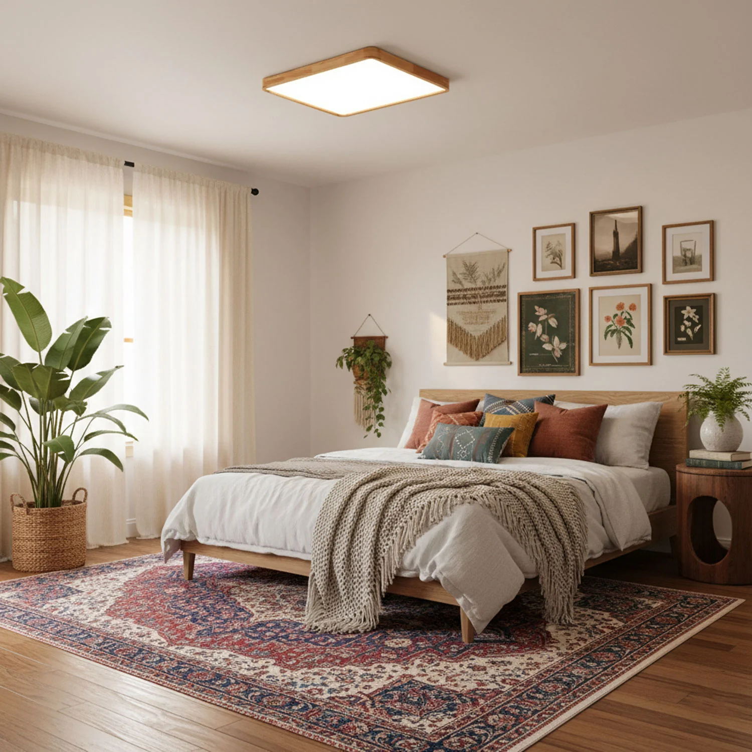 Wooden Geometric Ceiling Light - Image 13