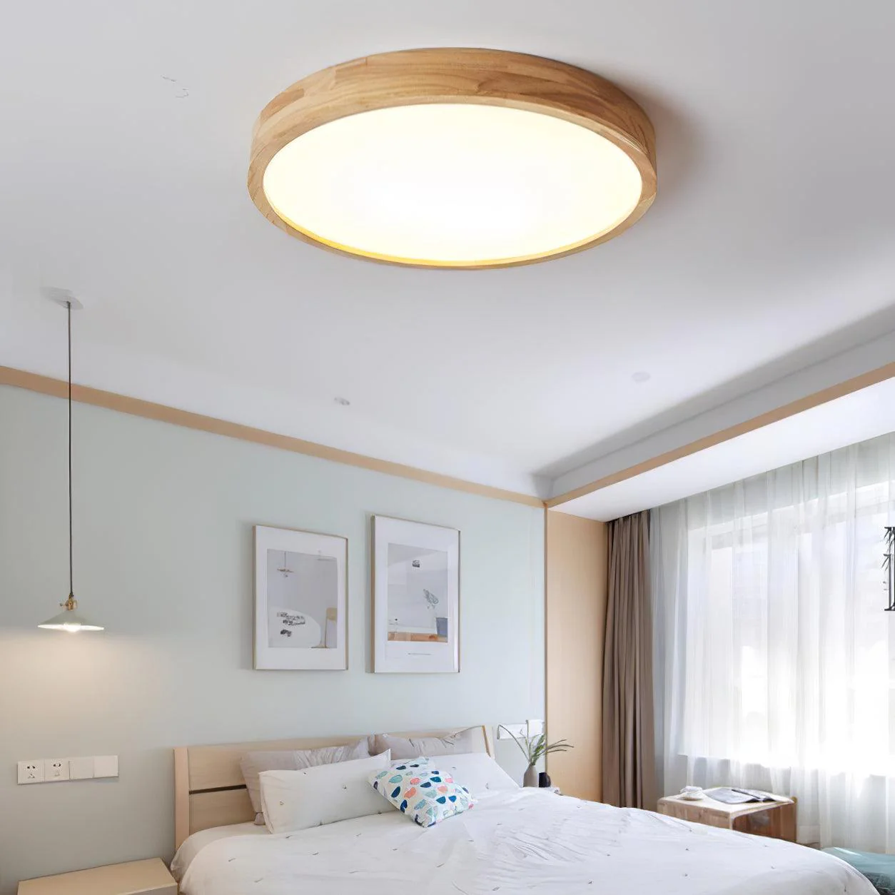 Wooden Geometric Ceiling Light - Image 16