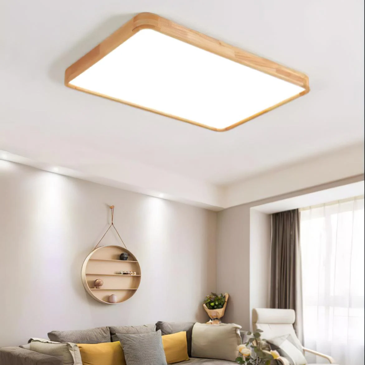 Wooden Geometric Ceiling Light - Image 23