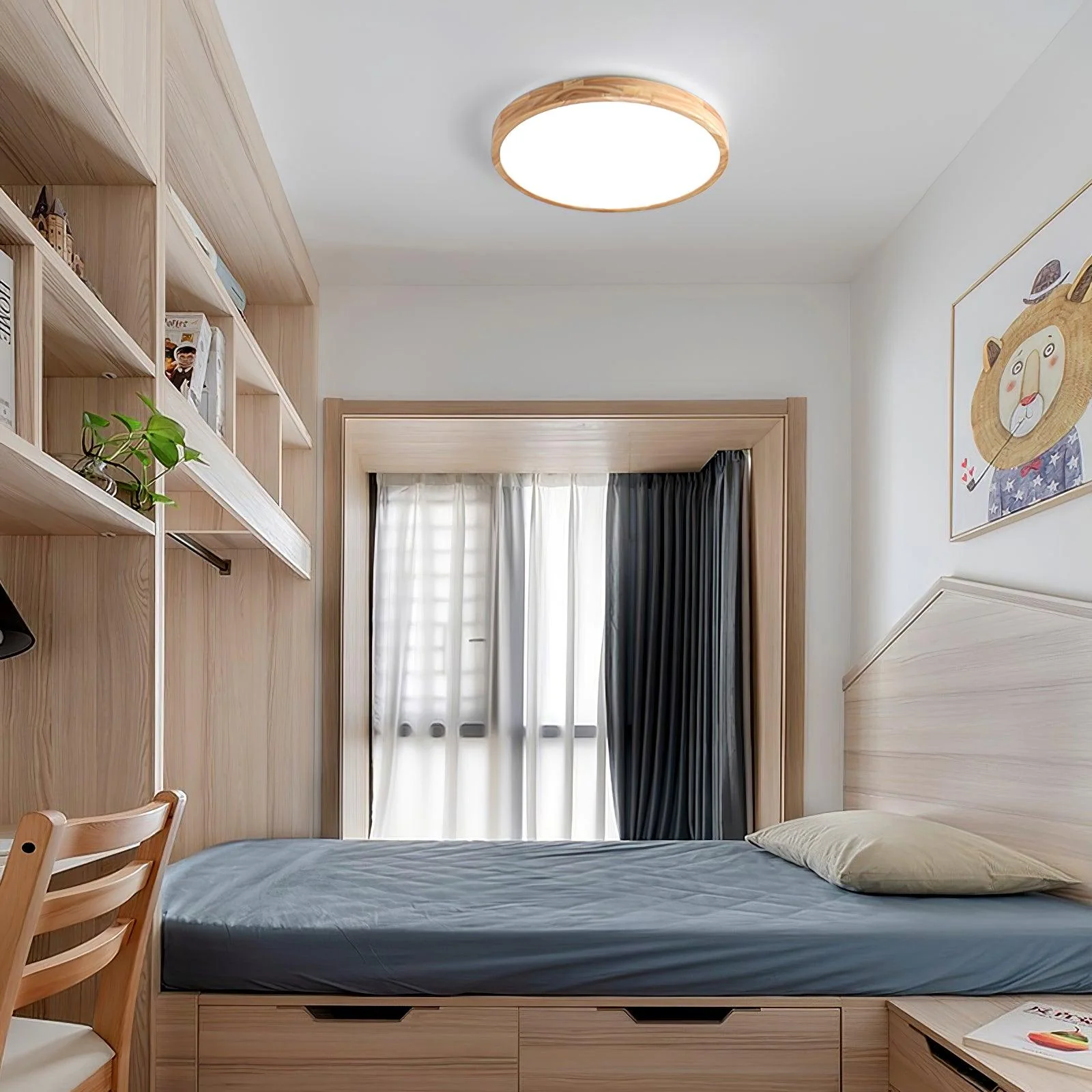 Wooden Geometric Ceiling Light - Image 26