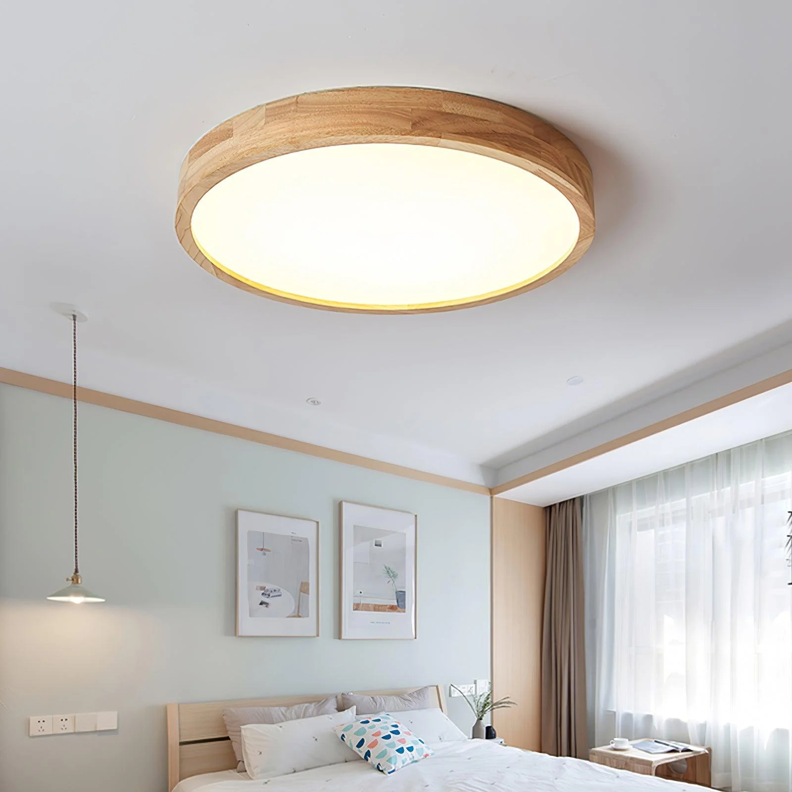 Wooden Geometric Ceiling Light - Image 31