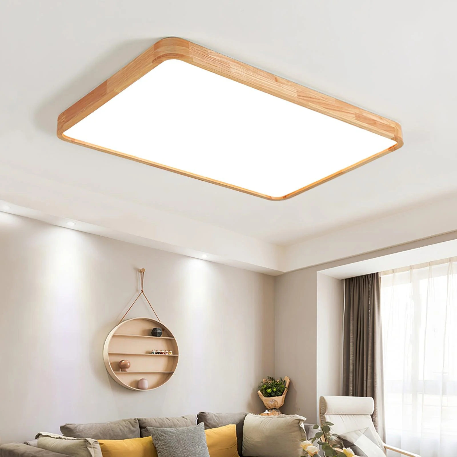 Wooden Geometric Ceiling Light - Image 34