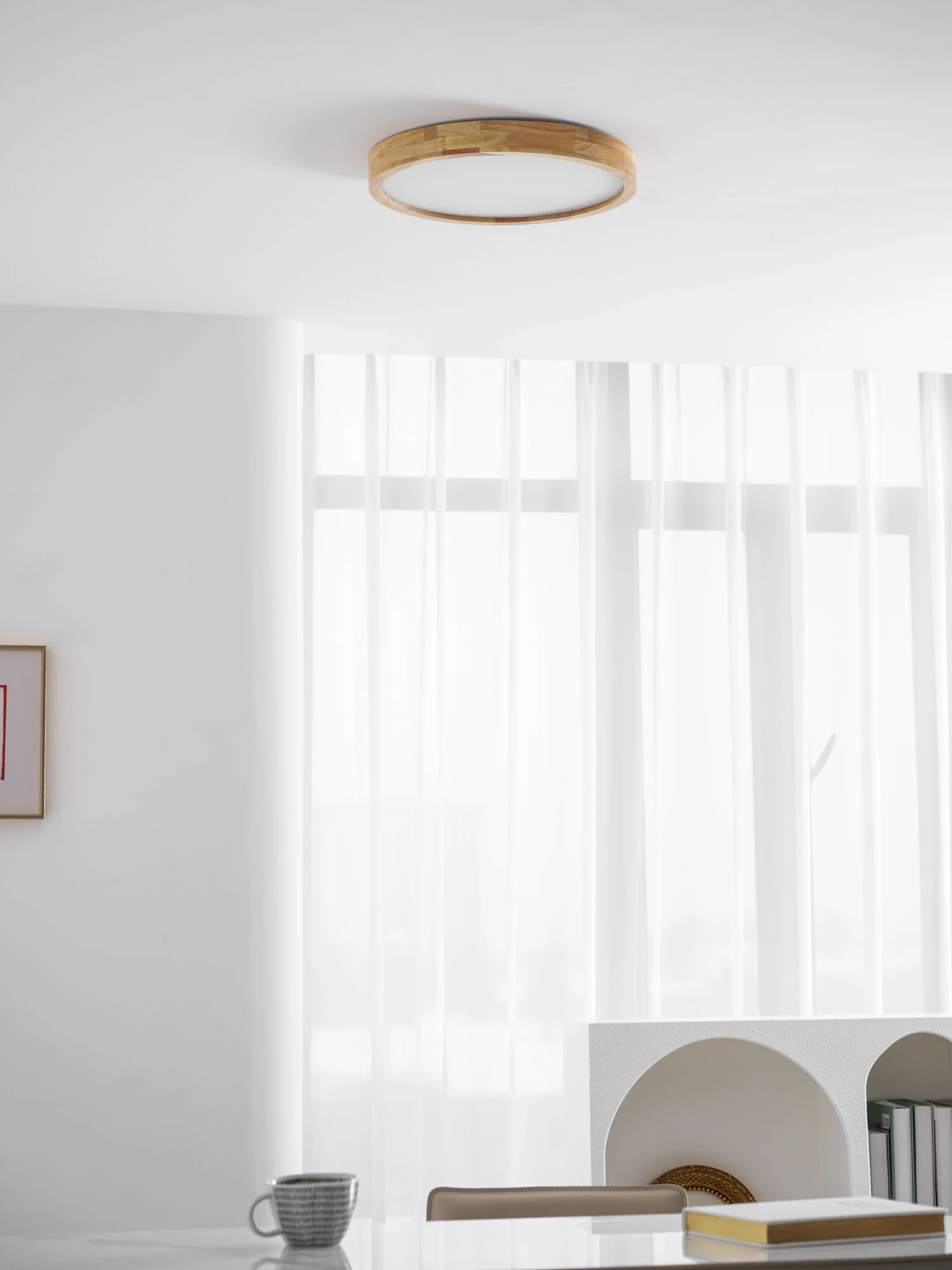 Wooden Geometric Ceiling Light - Image 72