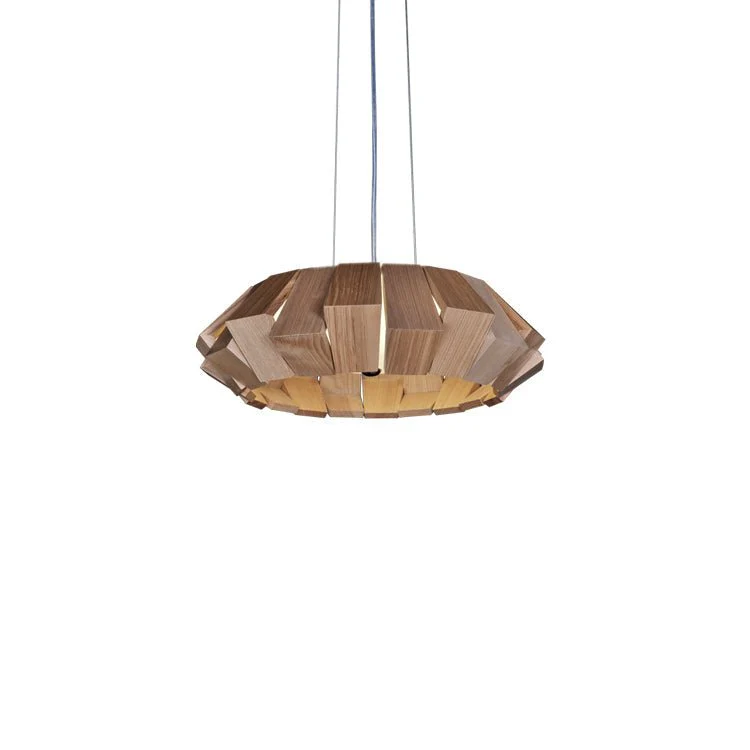 Wooden Patchwork Ring Chandelier - Image 10