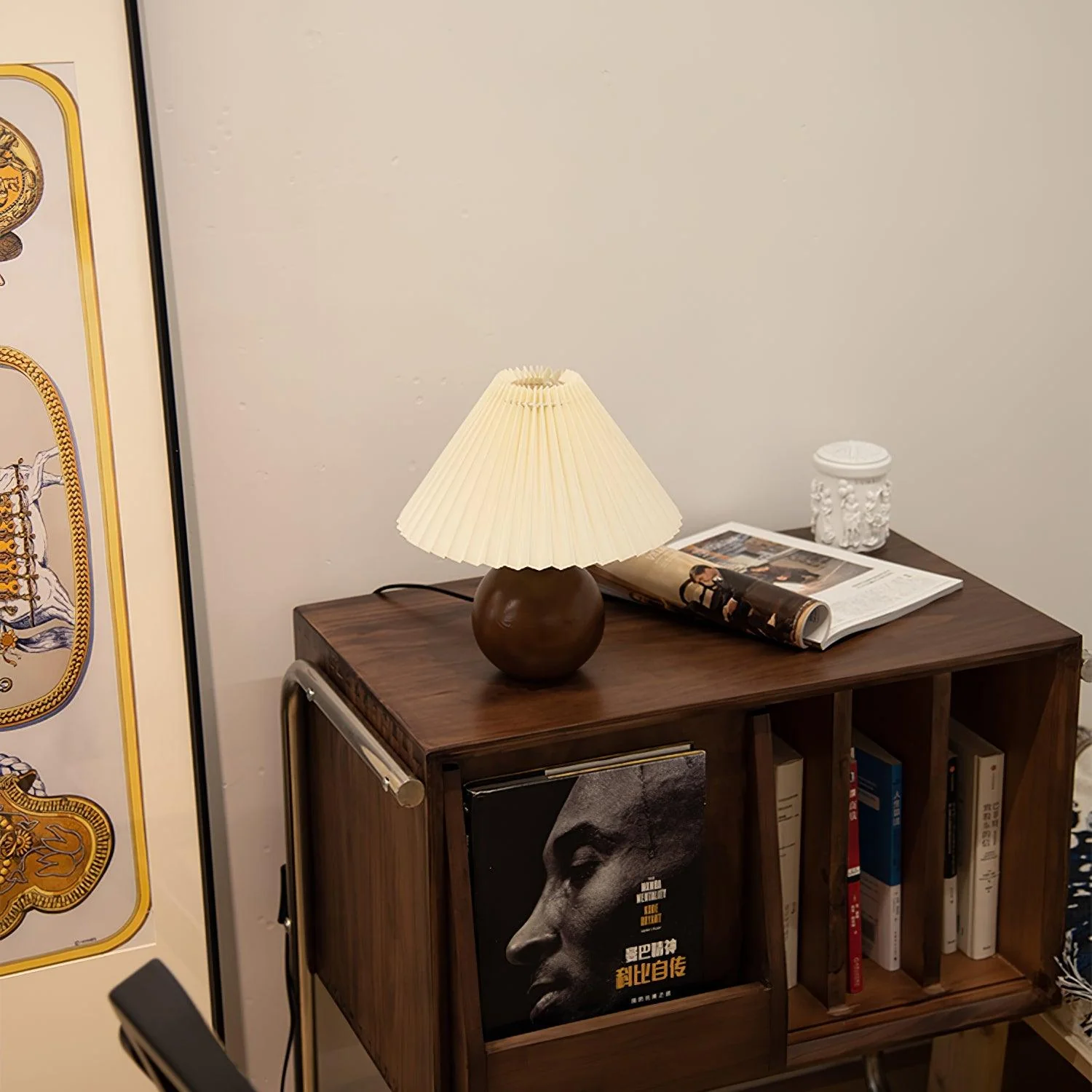 Wooden Pleated Table Lamp - Image 12