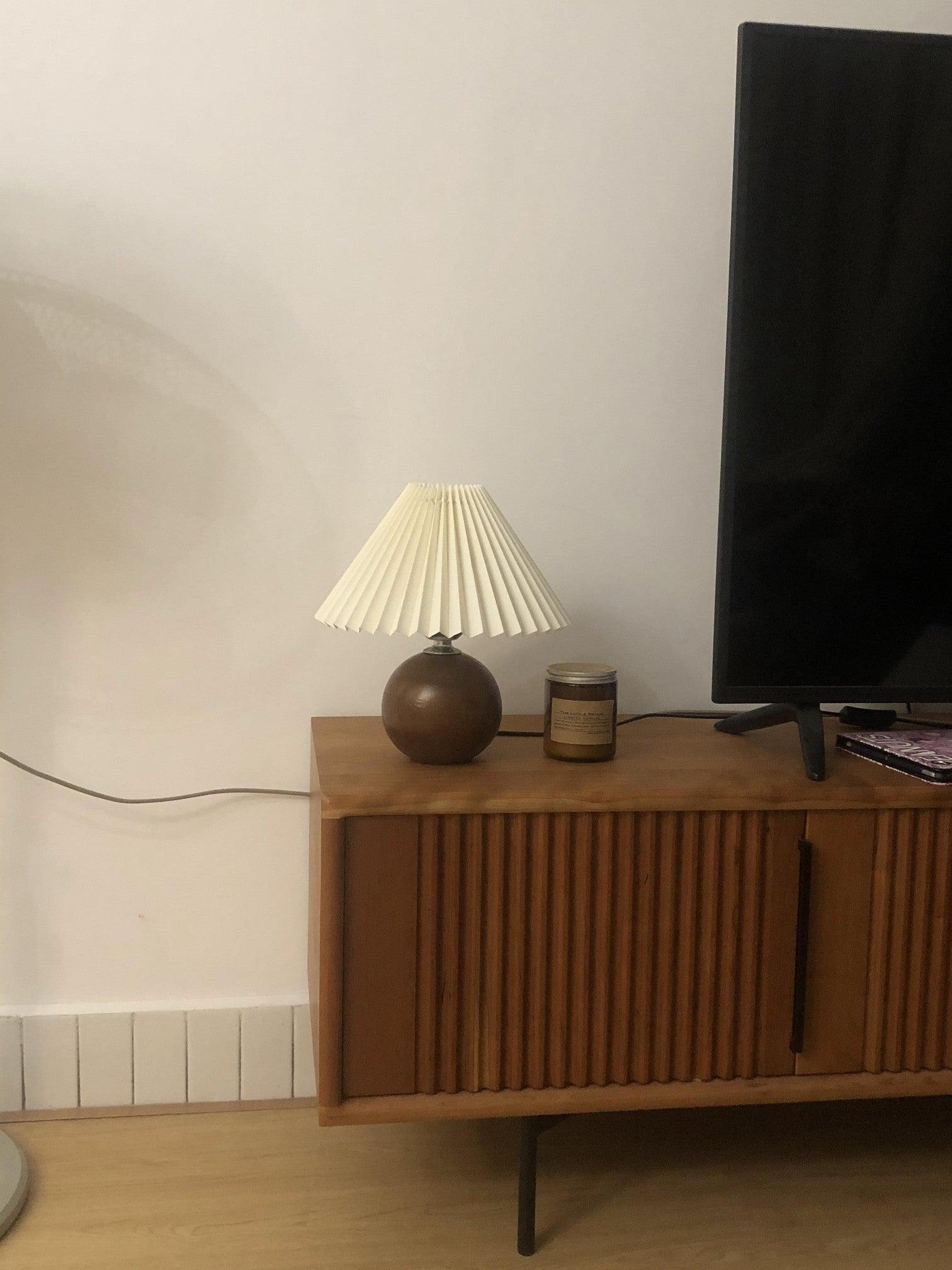 Wooden Pleated Table Lamp - Image 17