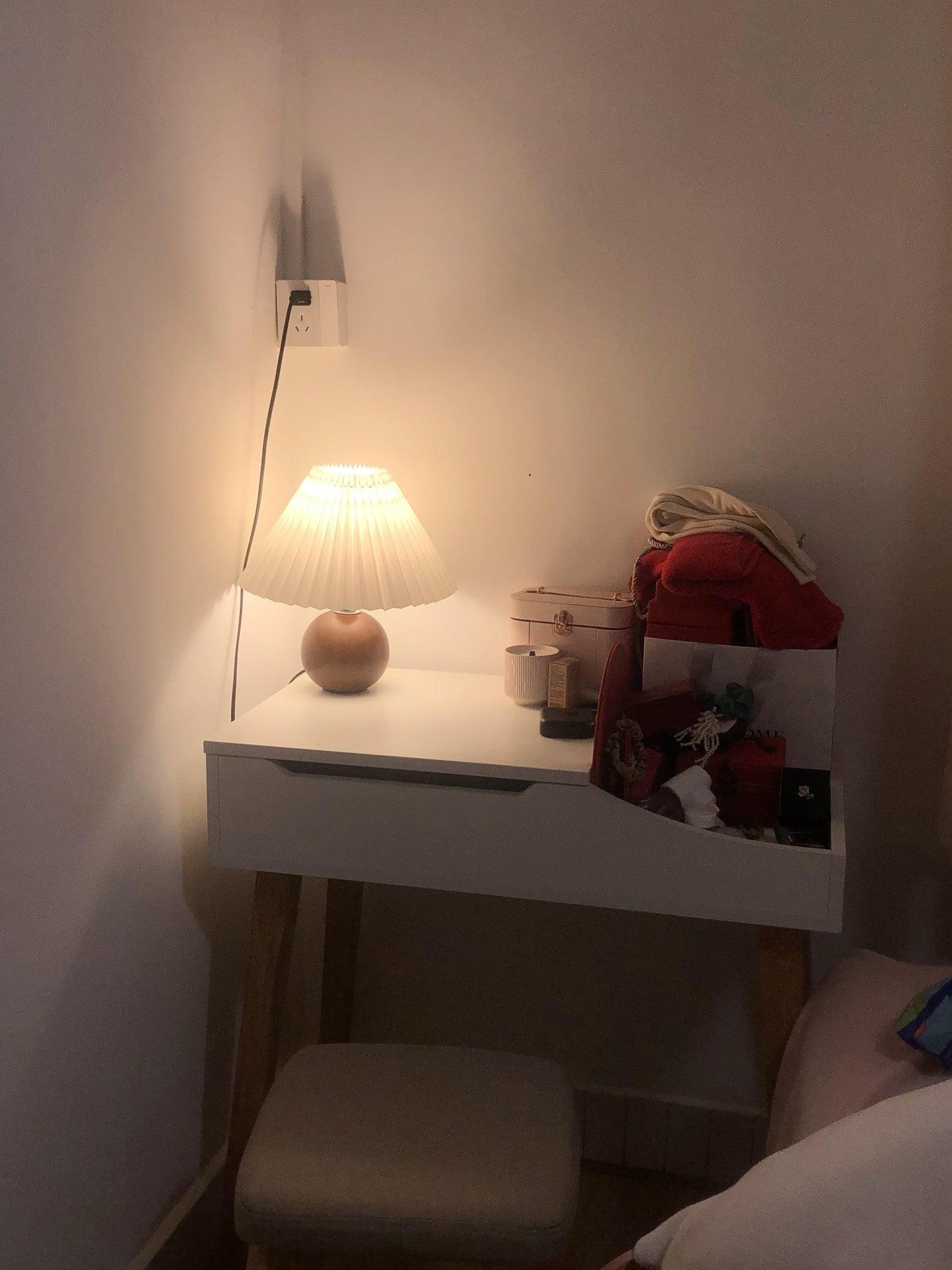 Wooden Pleated Table Lamp - Image 19