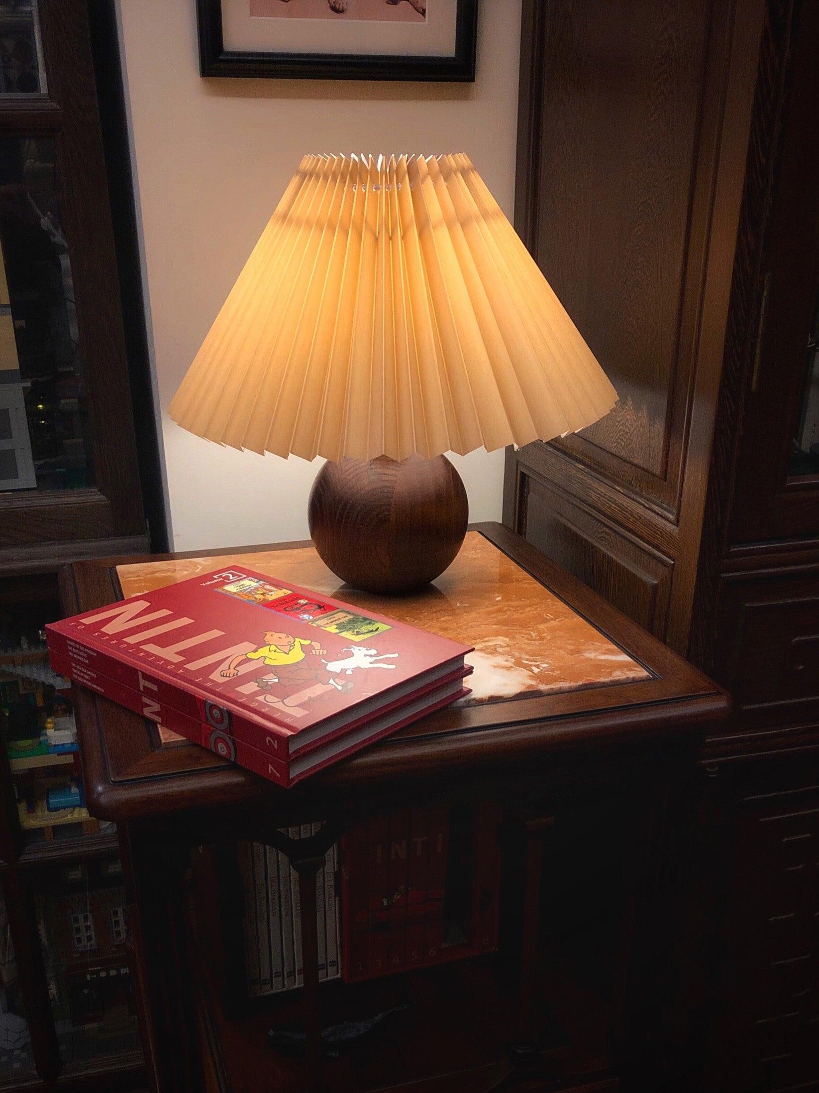 Wooden Pleated Table Lamp - Image 25