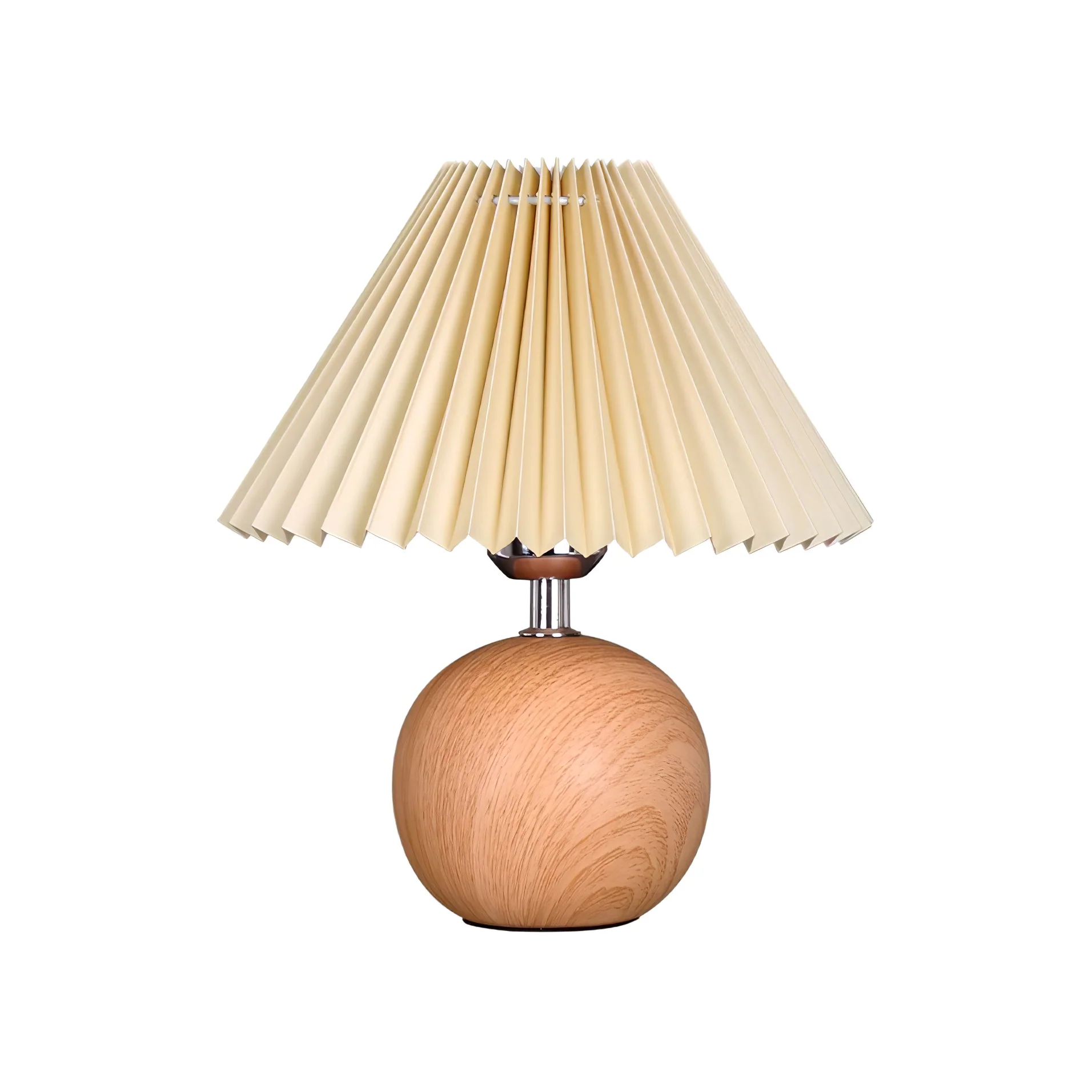 Wooden Pleated Table Lamp - Image 33