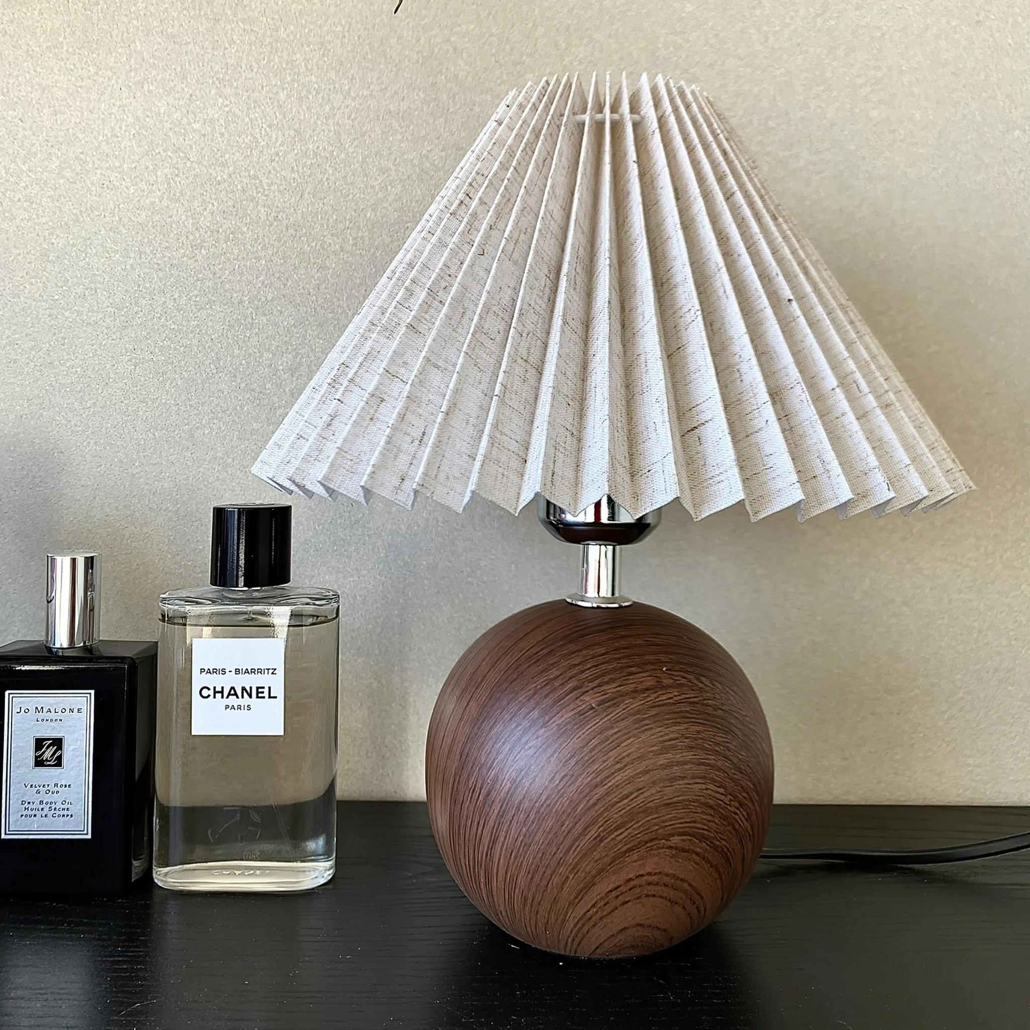 Wooden Pleated Table Lamp - Image 36
