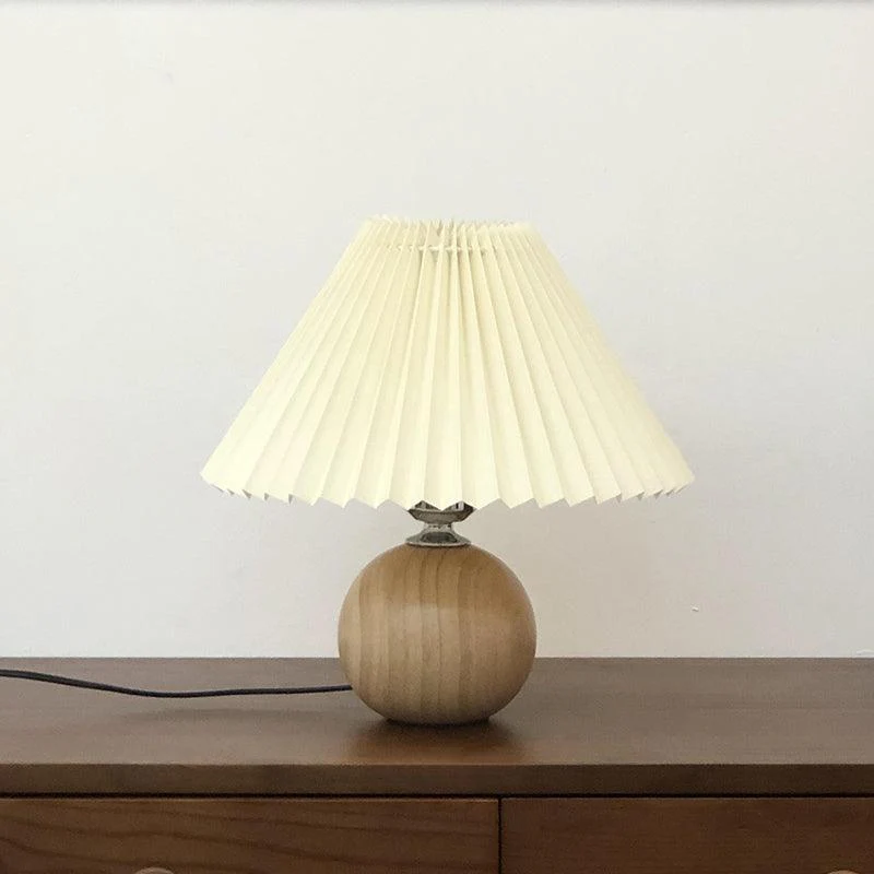 Wooden Pleated Table Lamp - Image 6