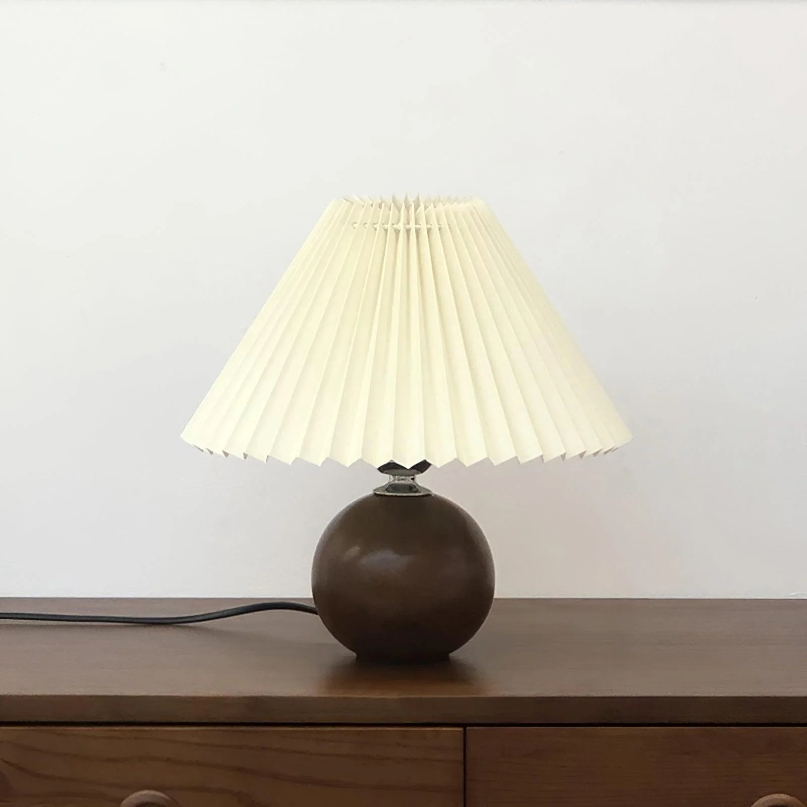 Wooden Pleated Table Lamp - Image 8