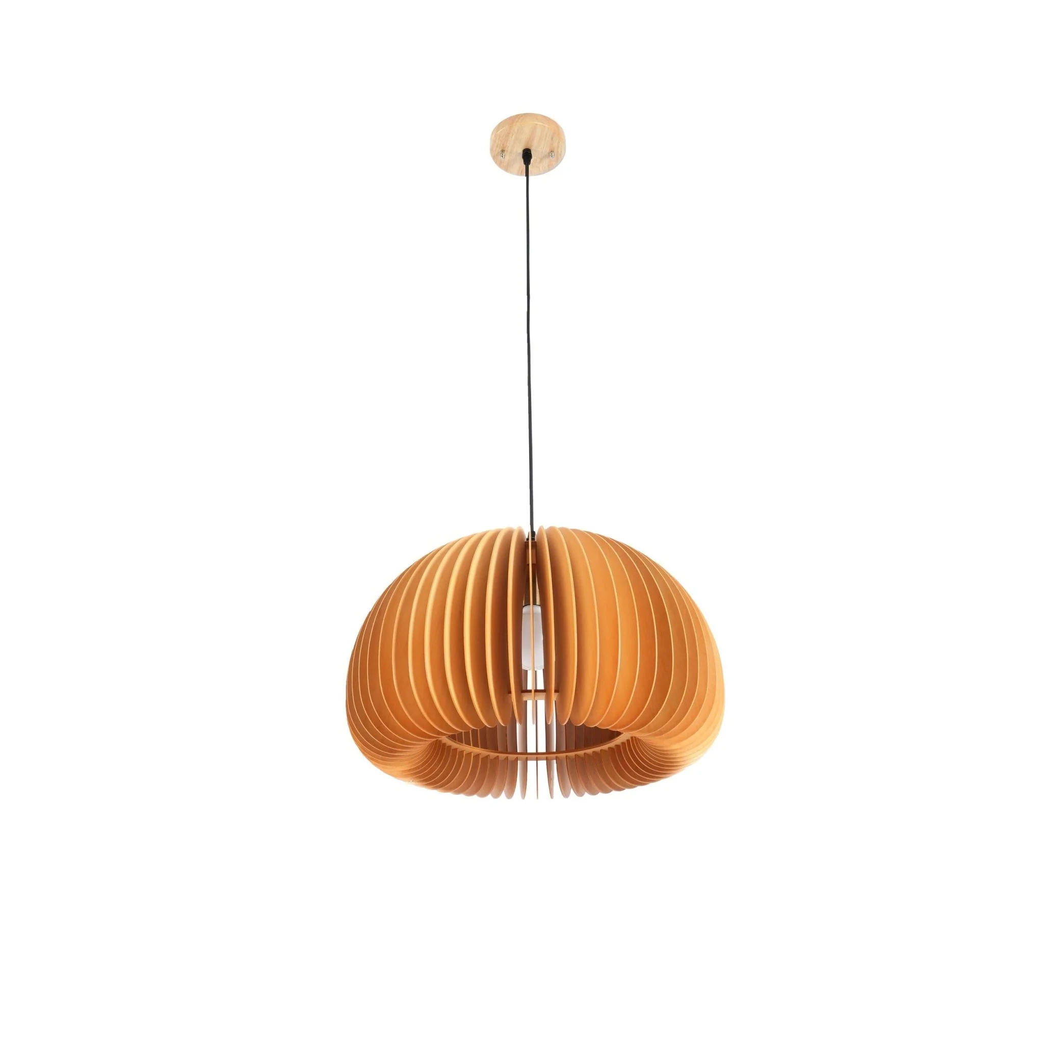 Wooden Pumpkin Pendant Lamp - Image 32
