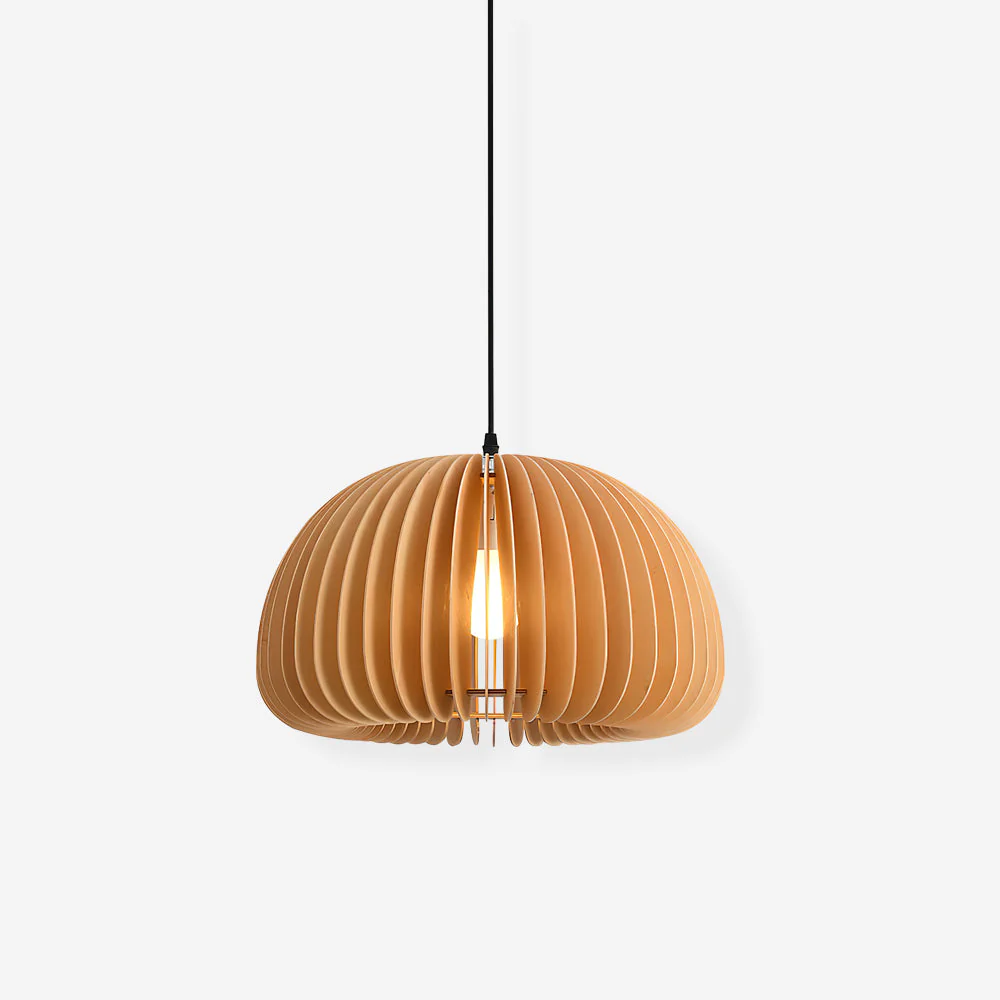 Wooden Pumpkin Pendant Lamp - Image 50