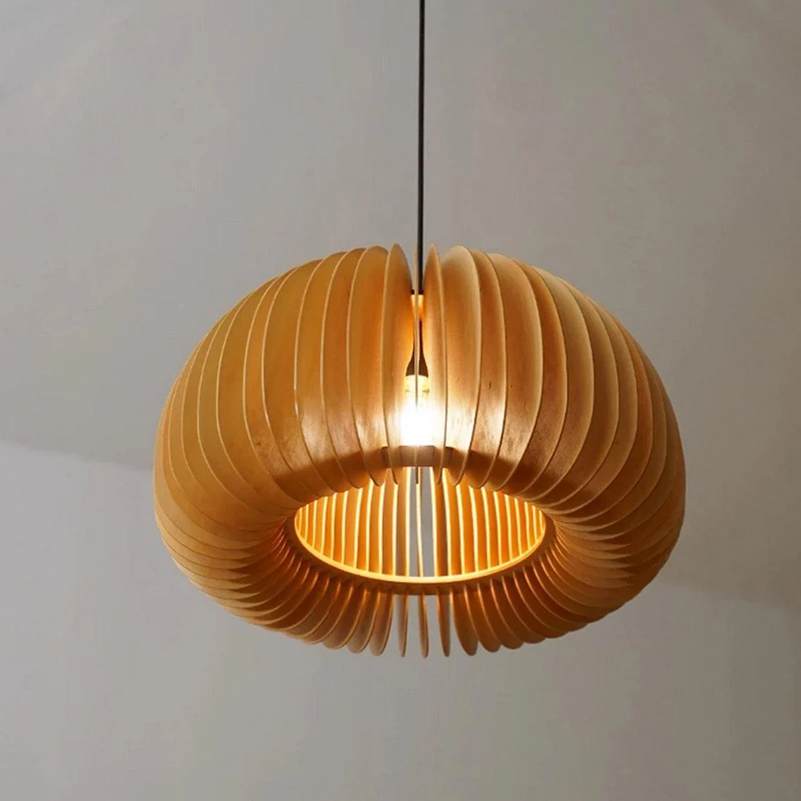 Wooden Pumpkin Swag Lights - Image 10
