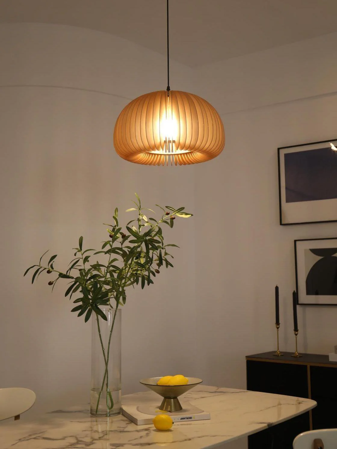 Wooden Pumpkin Swag Lights - Image 14