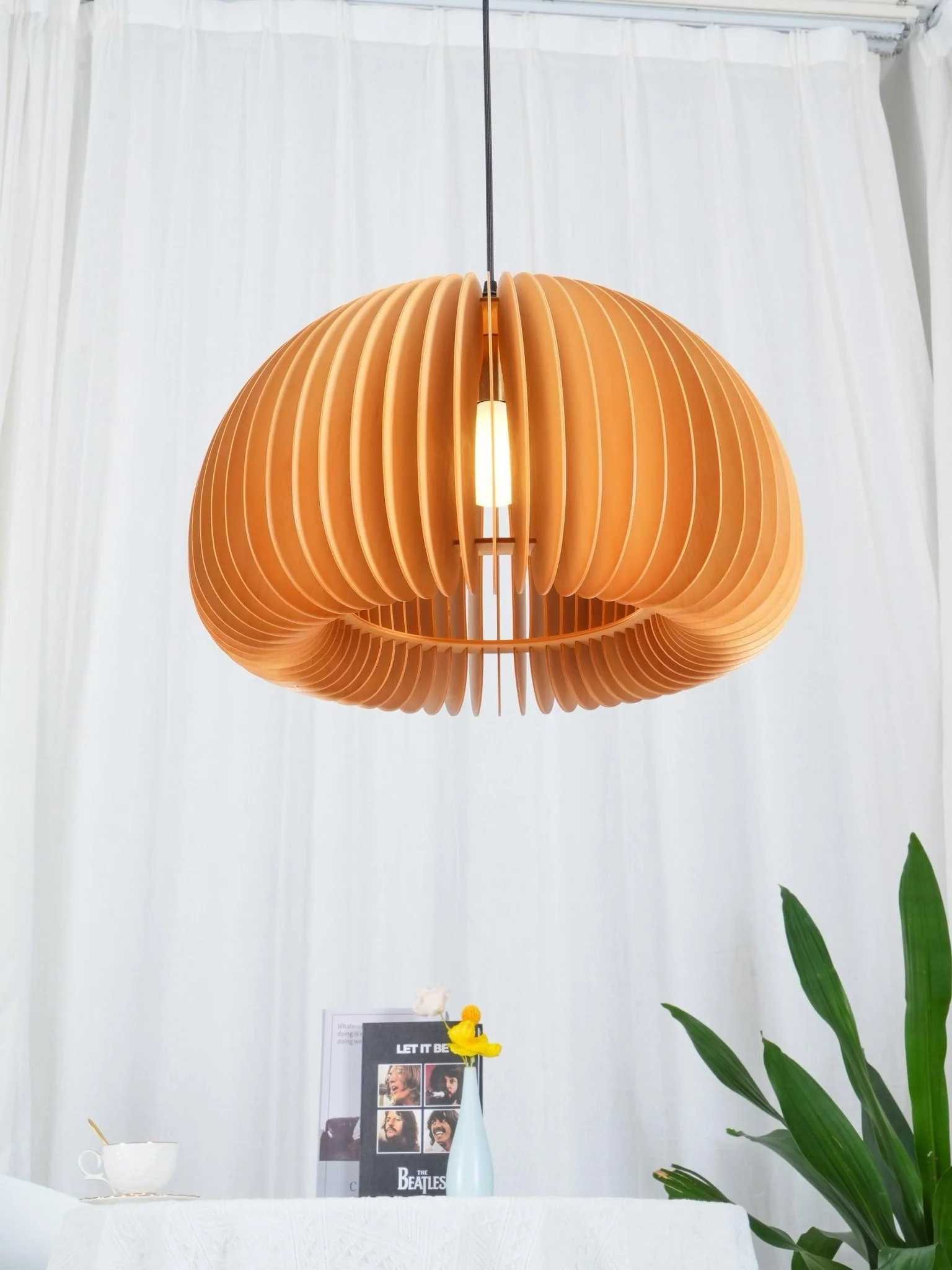 Wooden Pumpkin Swag Lights - Image 18