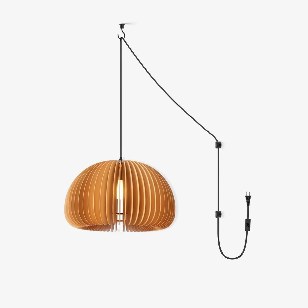 Wooden Pumpkin Swag Lights - Image 25