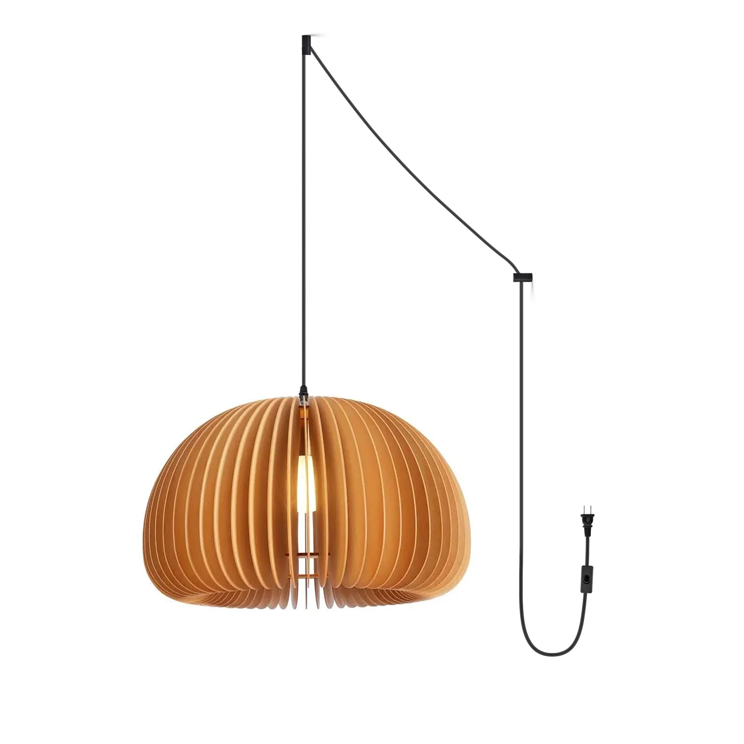 Wooden Pumpkin Swag Lights - Image 29